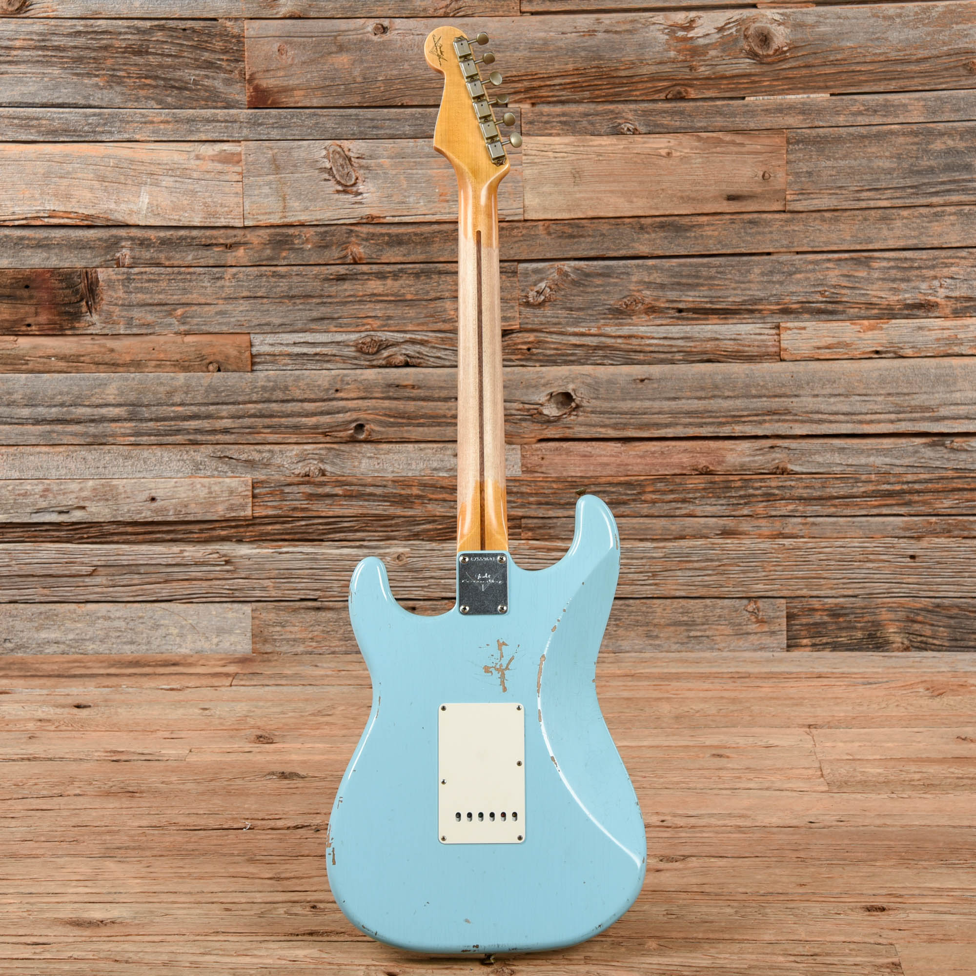 Fender Custom Shop '57 Stratocaster Relic Faded Aged Daphne Blue 2022 Electric Guitars / Solid Body
