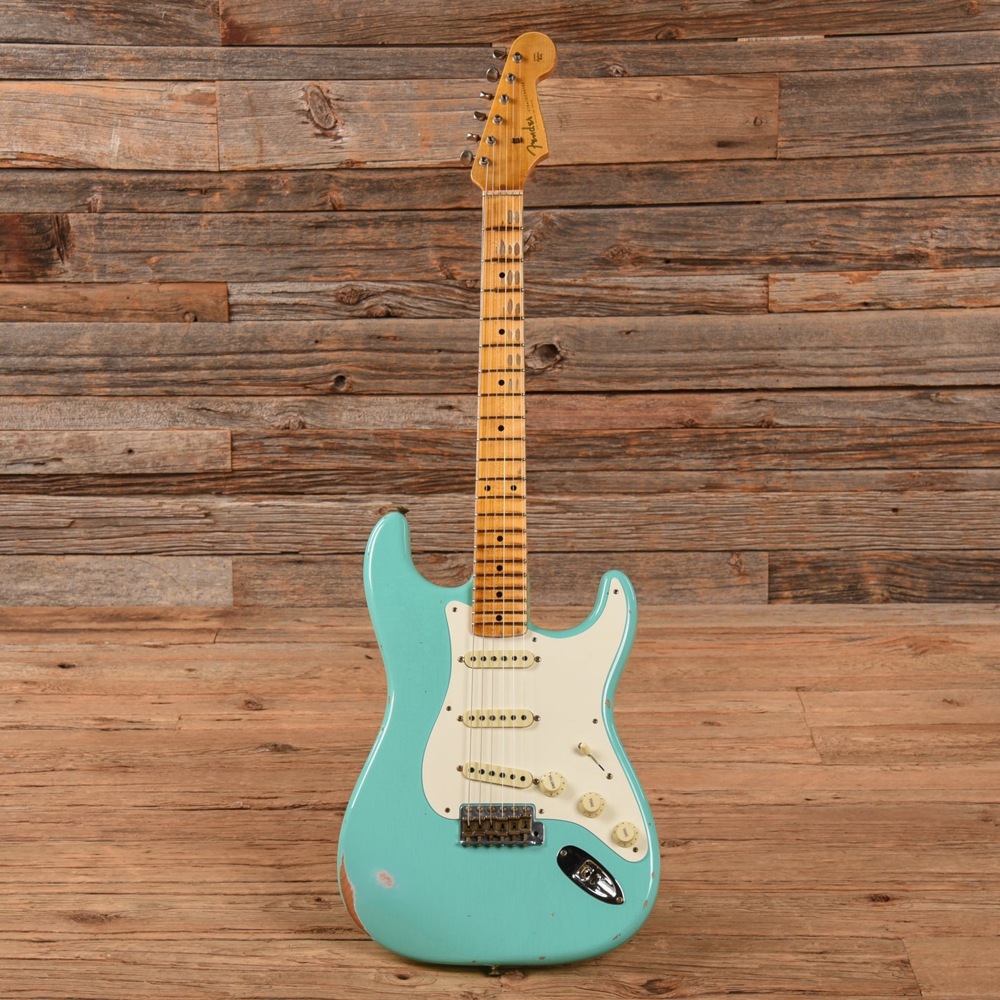 Fender Custom Shop '57 Stratocaster Relic Faded Aged Sea Foam Green 2022 Electric Guitars / Solid Body