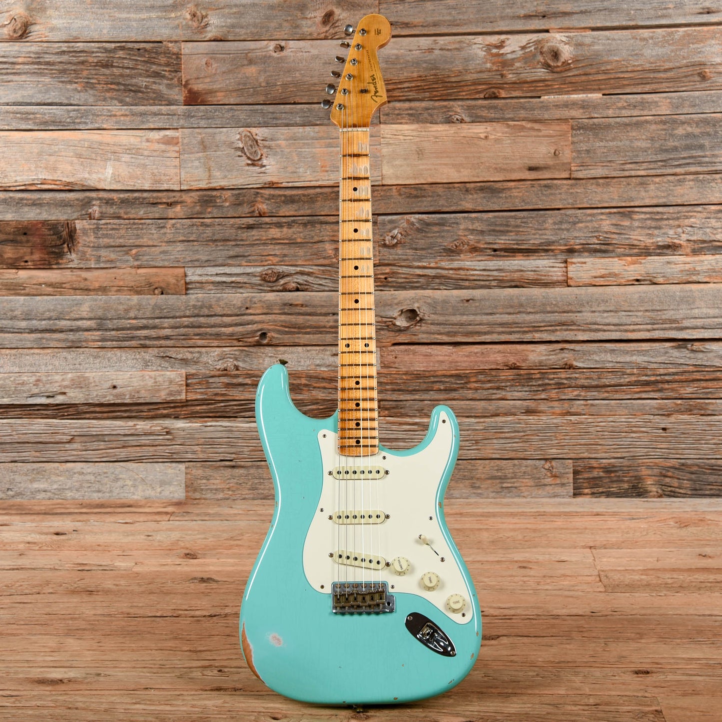 Fender Custom Shop '57 Stratocaster Relic Faded Sea Foam Green 2022 Electric Guitars / Solid Body