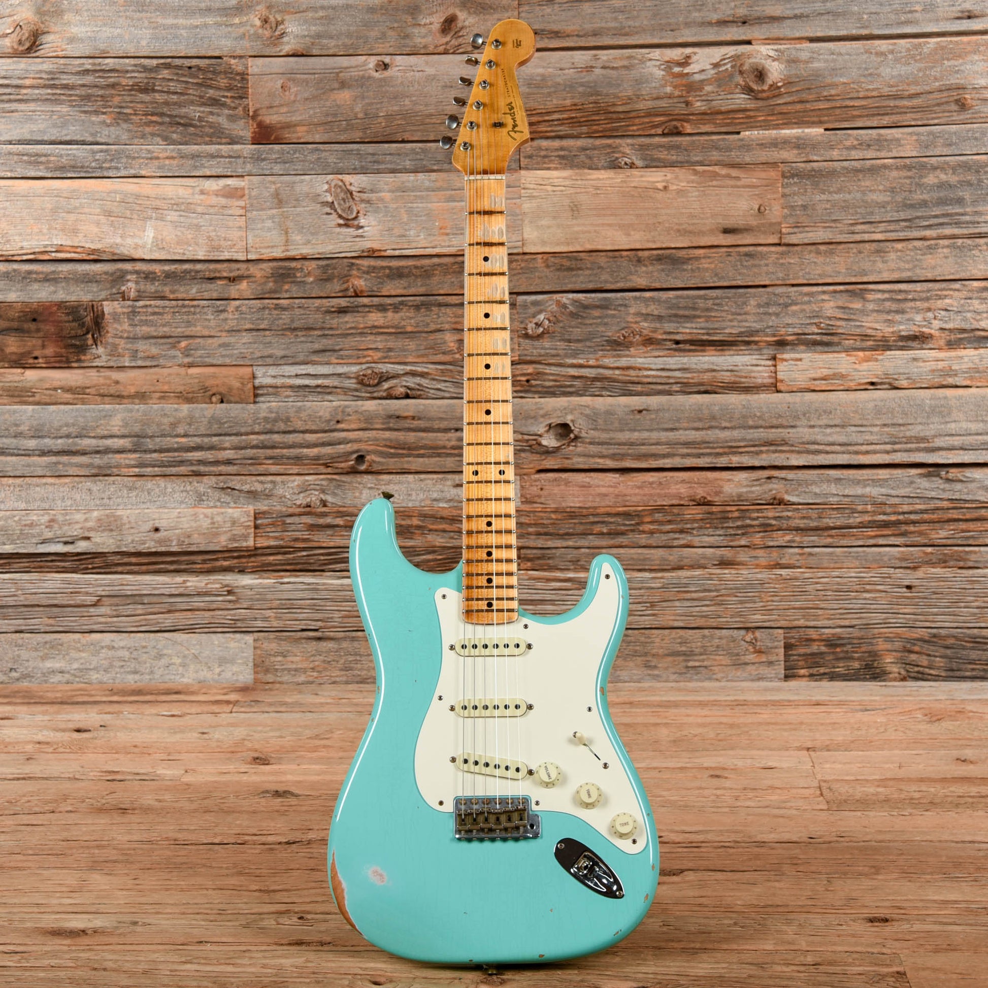 Fender Custom Shop '57 Stratocaster Relic Faded Sea Foam Green 2022 Electric Guitars / Solid Body