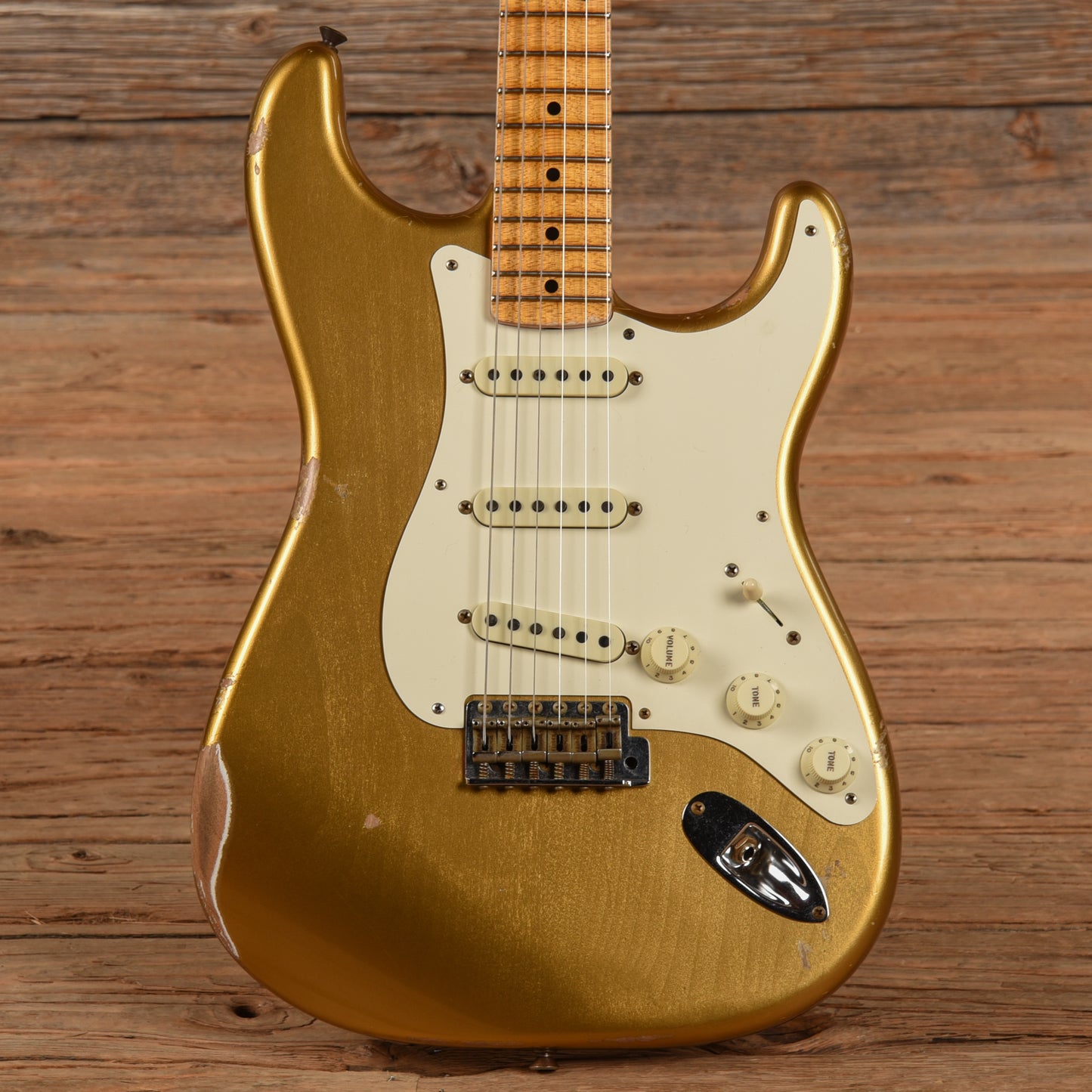 Fender Custom Shop 57 Stratocaster Relic Gold 2022 Electric Guitars / Solid Body