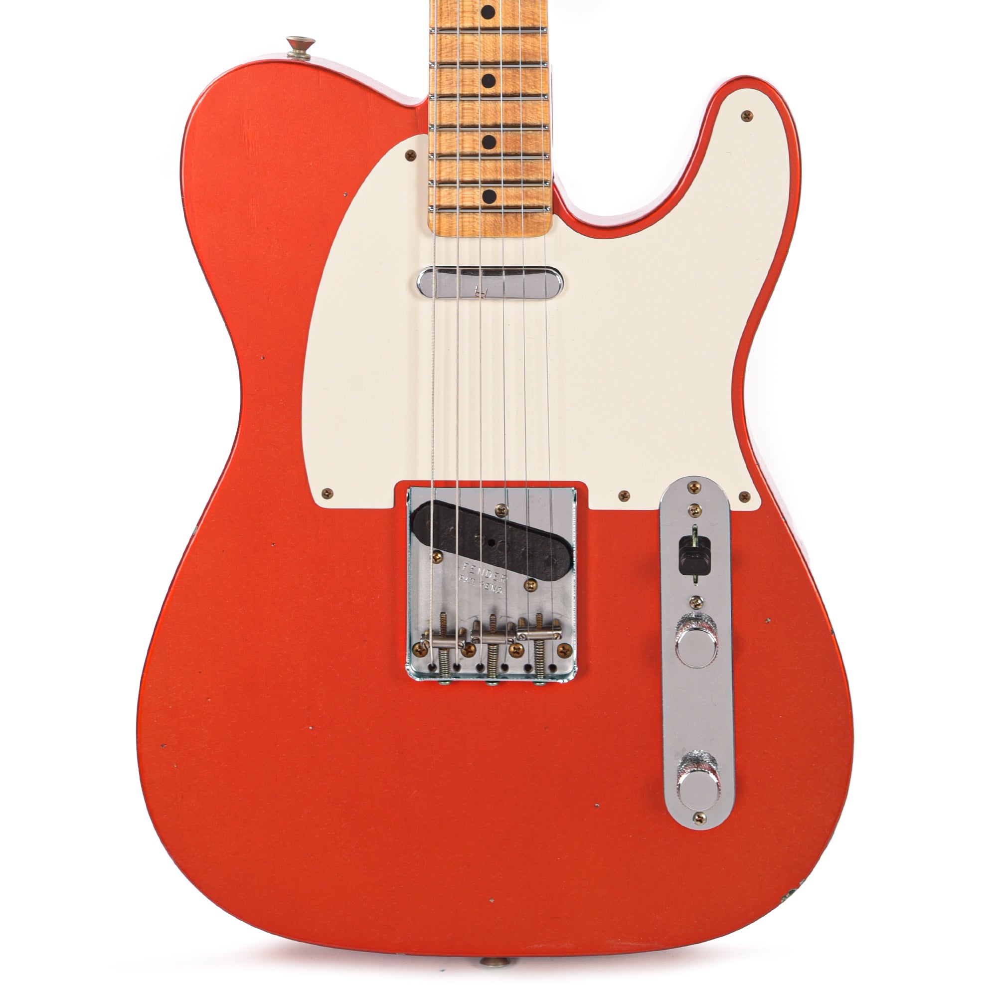 Fender Custom Shop '57 Telecaster Journeyman Relic Aged Candy Tangerine Electric Guitars / Solid Body