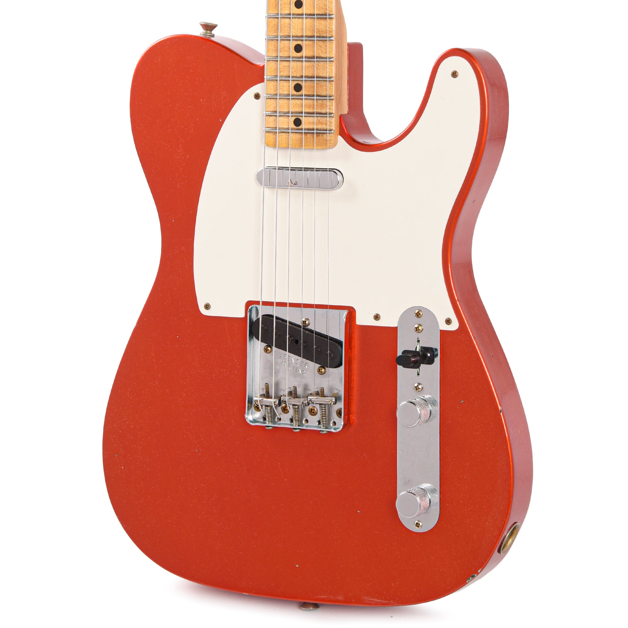 Fender Custom Shop '57 Telecaster Journeyman Relic Aged Candy Tangerine Electric Guitars / Solid Body