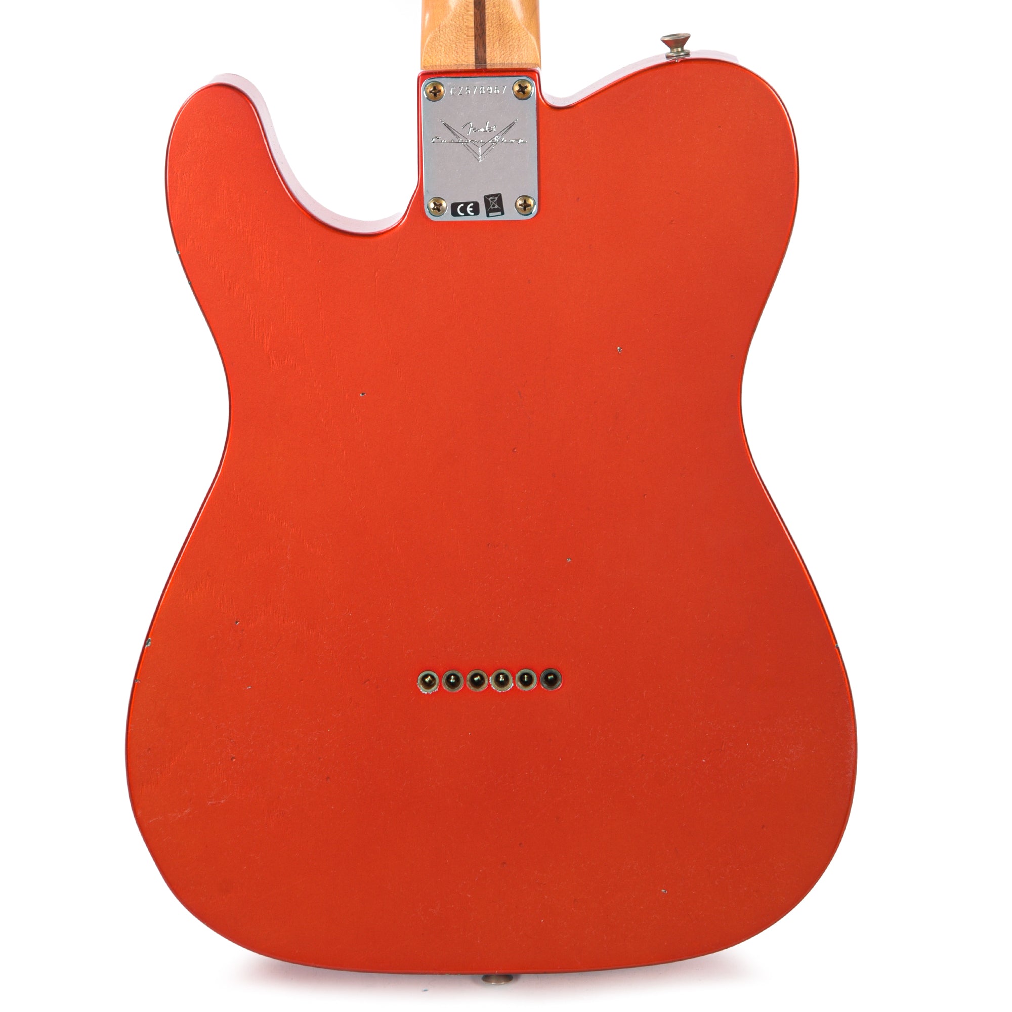 Fender Custom Shop '57 Telecaster Journeyman Relic Aged Candy Tangerine Electric Guitars / Solid Body
