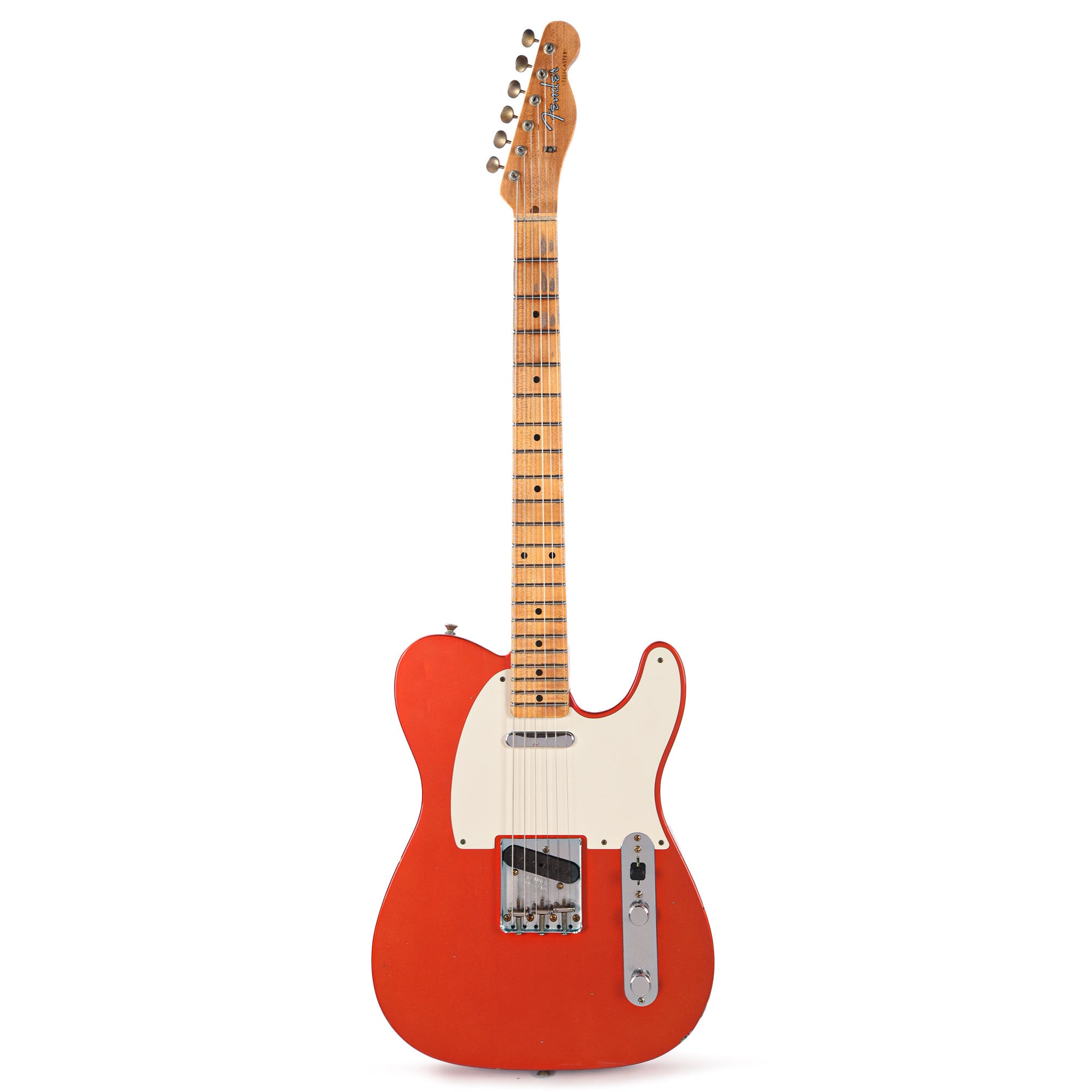 Fender Custom Shop '57 Telecaster Journeyman Relic Aged Candy Tangerine Electric Guitars / Solid Body