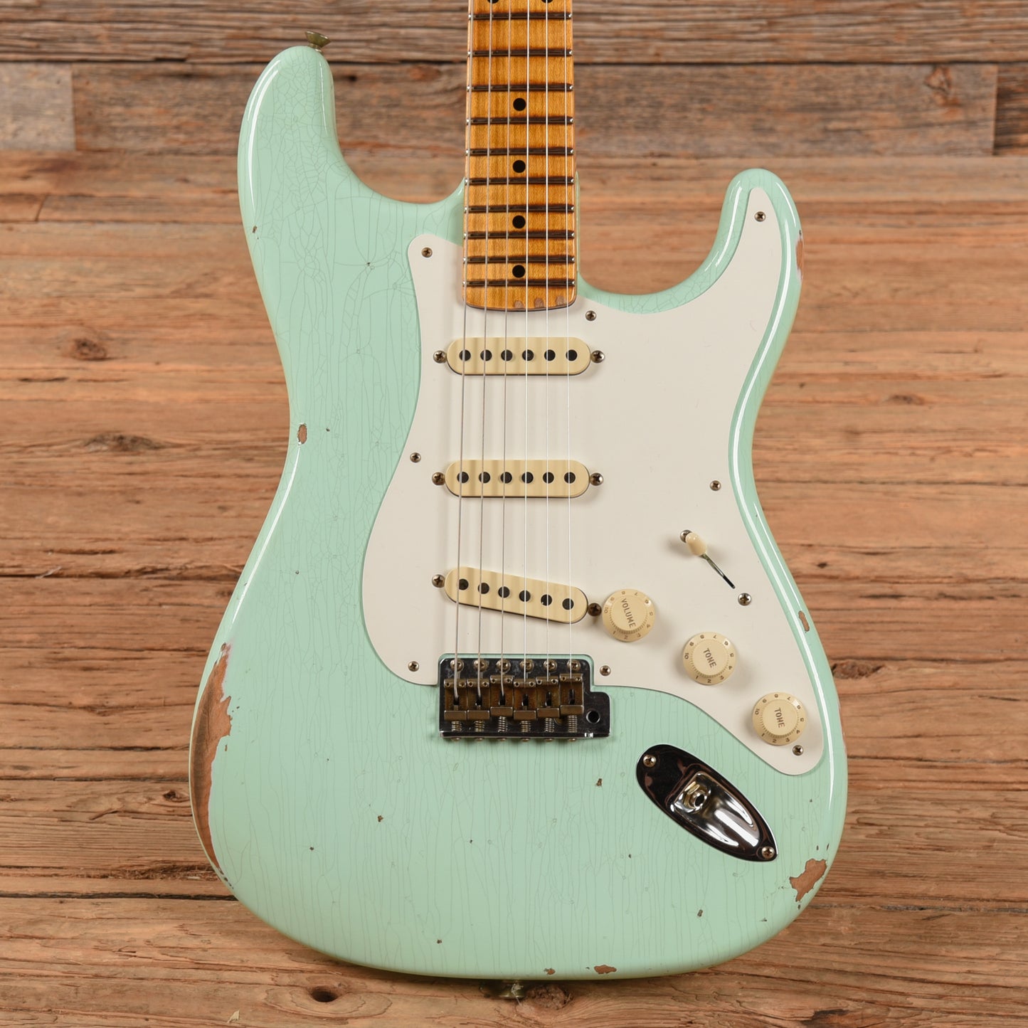 Fender Custom Shop '58 Stratocaster Relic Surf Green 2024 Electric Guitars / Solid Body