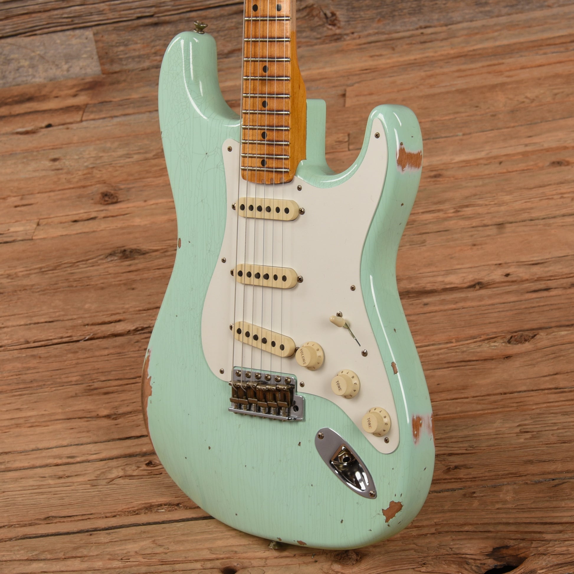 Fender Custom Shop '58 Stratocaster Relic Surf Green 2024 Electric Guitars / Solid Body
