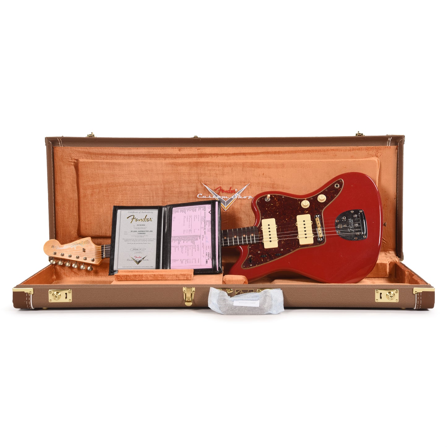 Fender Custom Shop '59 250K Jazzmaster Journeyman Relic Aged Dakota Red Electric Guitars / Solid Body