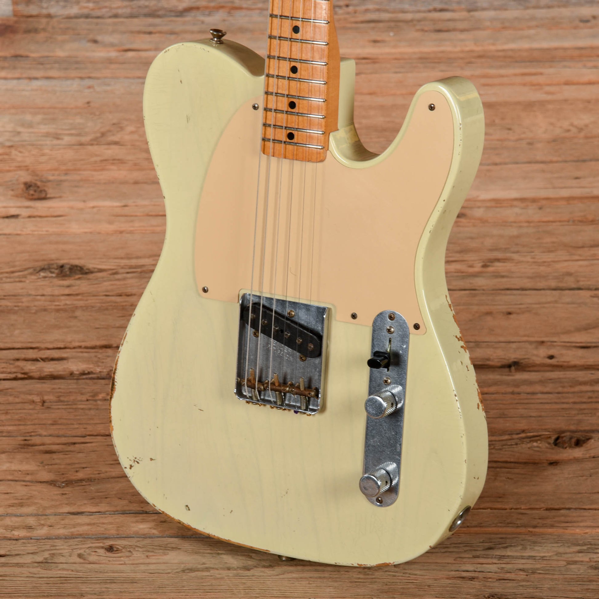 Fender Custom Shop '59 Esquire Relic Aged White Blonde 2005 Electric Guitars / Solid Body
