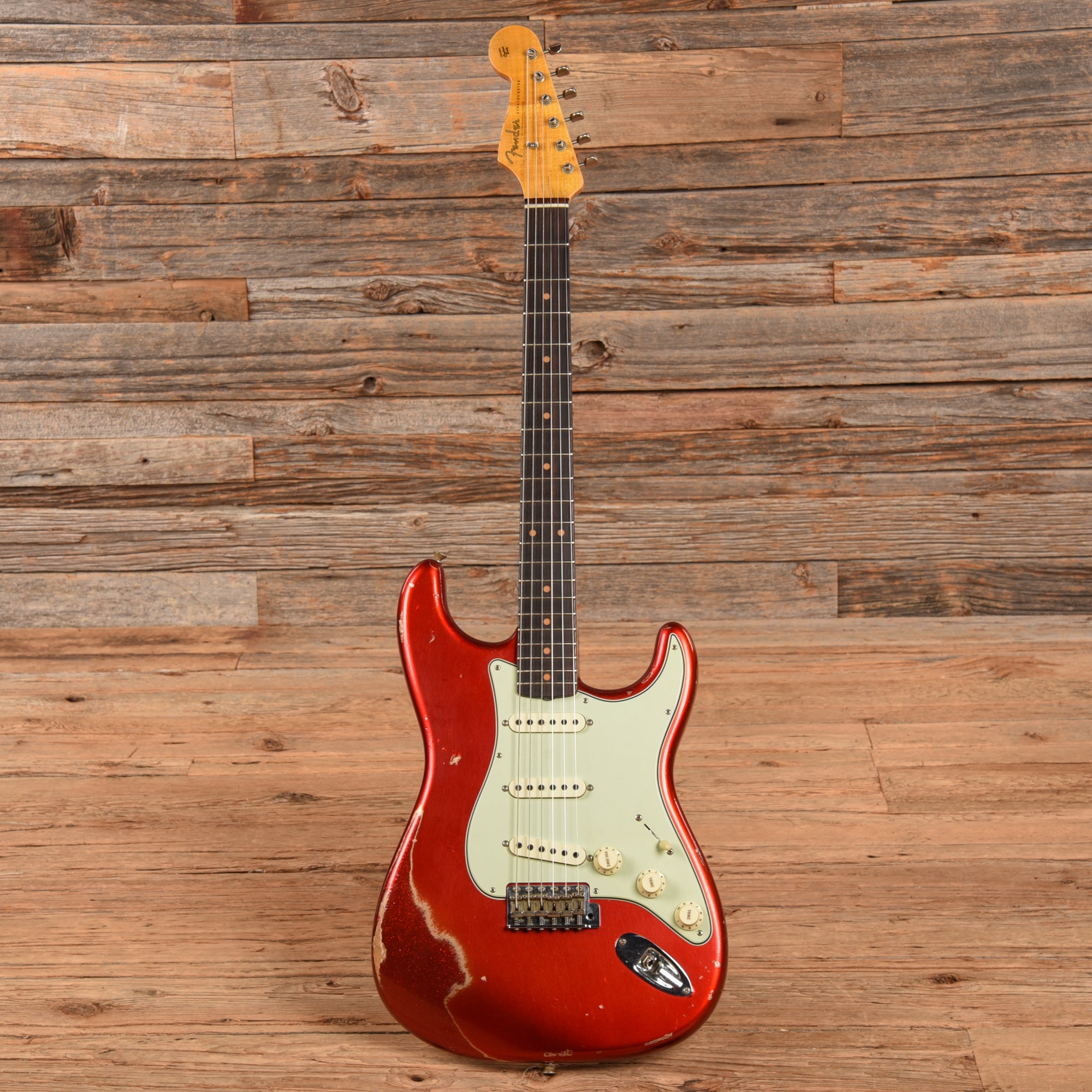 Fender Custom Shop 59 Stratocaster Relic RVHS Candy Apple Red over Red Sparkle 2019 Electric Guitars / Solid Body