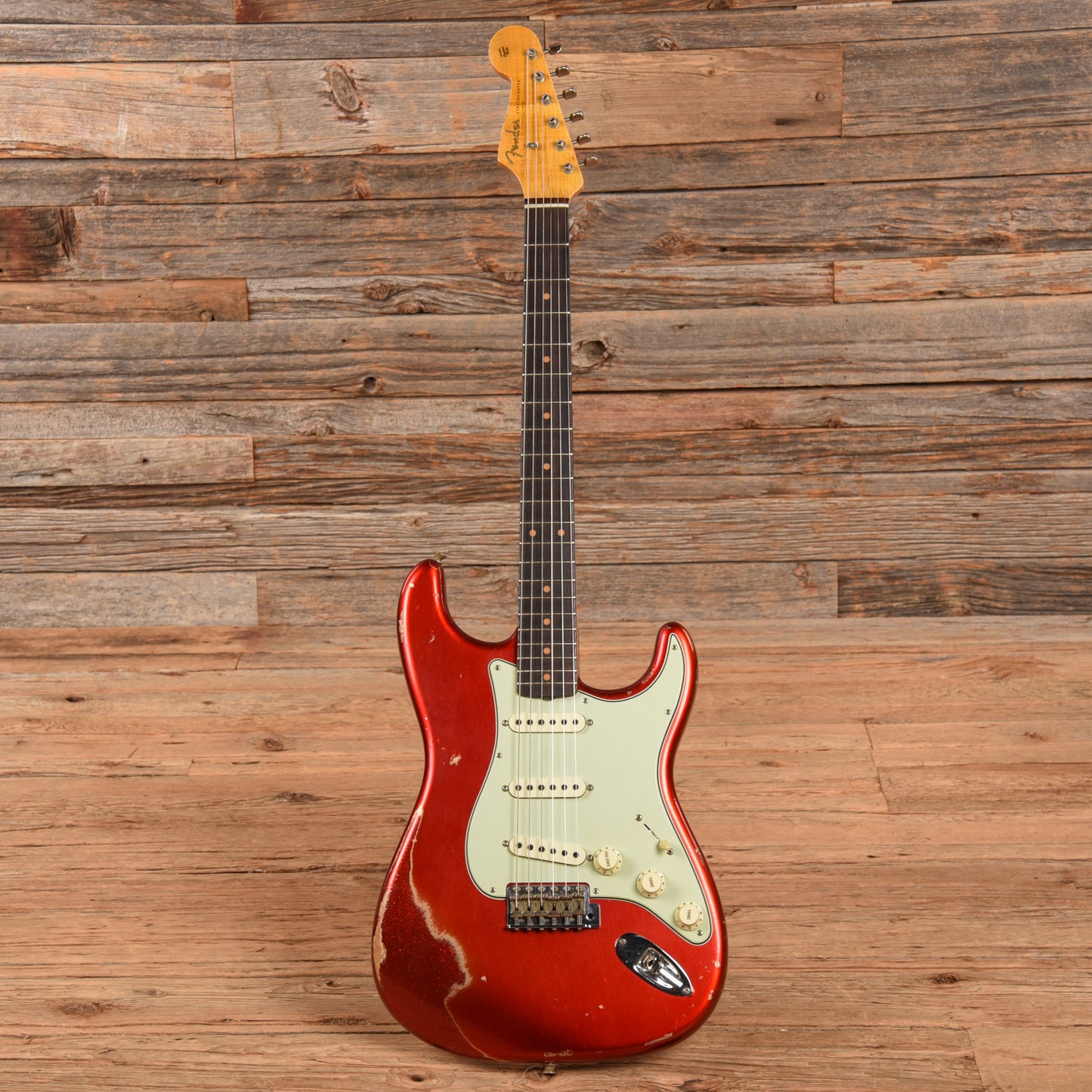 Fender Custom Shop 59 Stratocaster Relic RVHS Candy Apple Red over Red Sparkle 2019 Electric Guitars / Solid Body