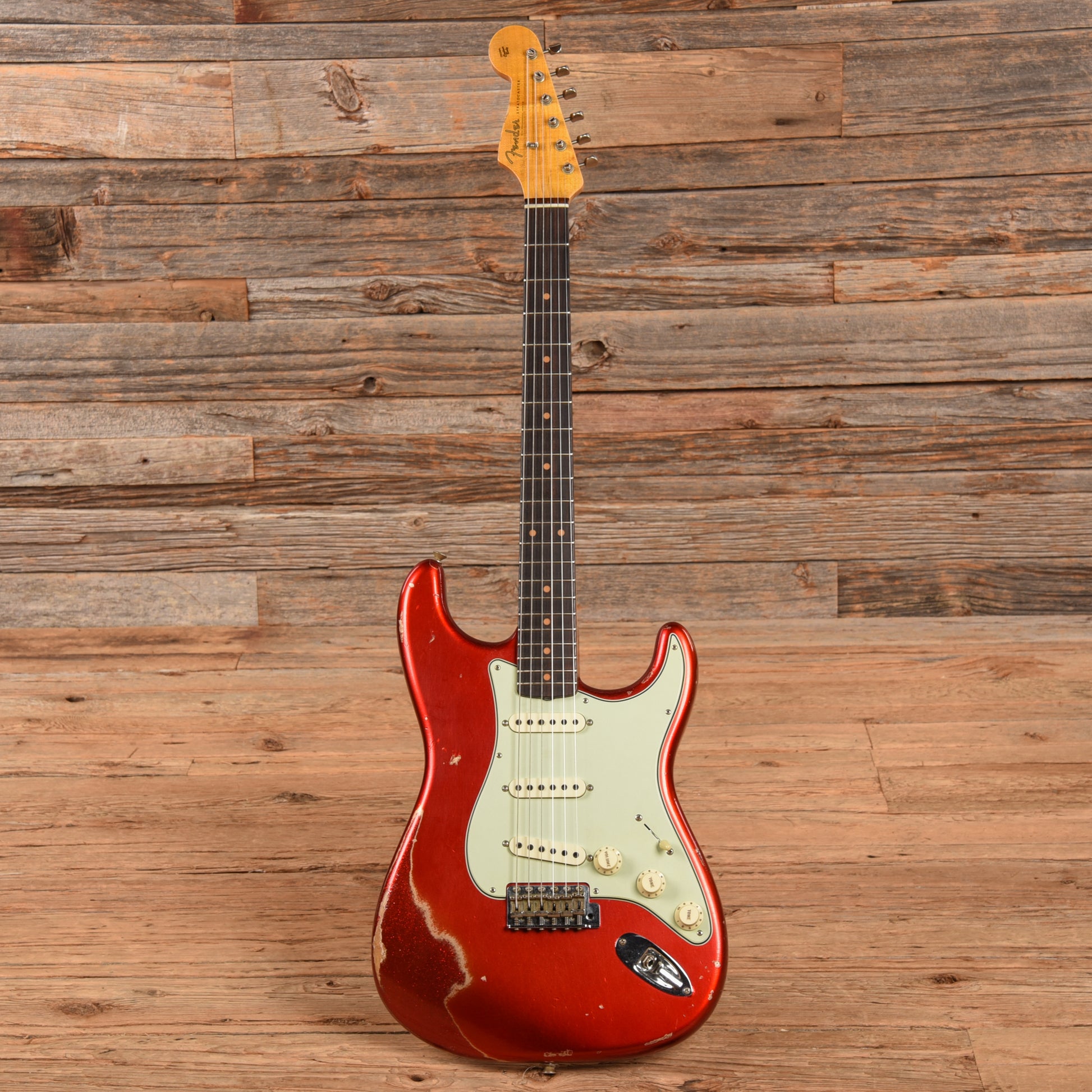 Fender Custom Shop 59 Stratocaster Relic RVHS Candy Apple Red over Red Sparkle 2019 Electric Guitars / Solid Body