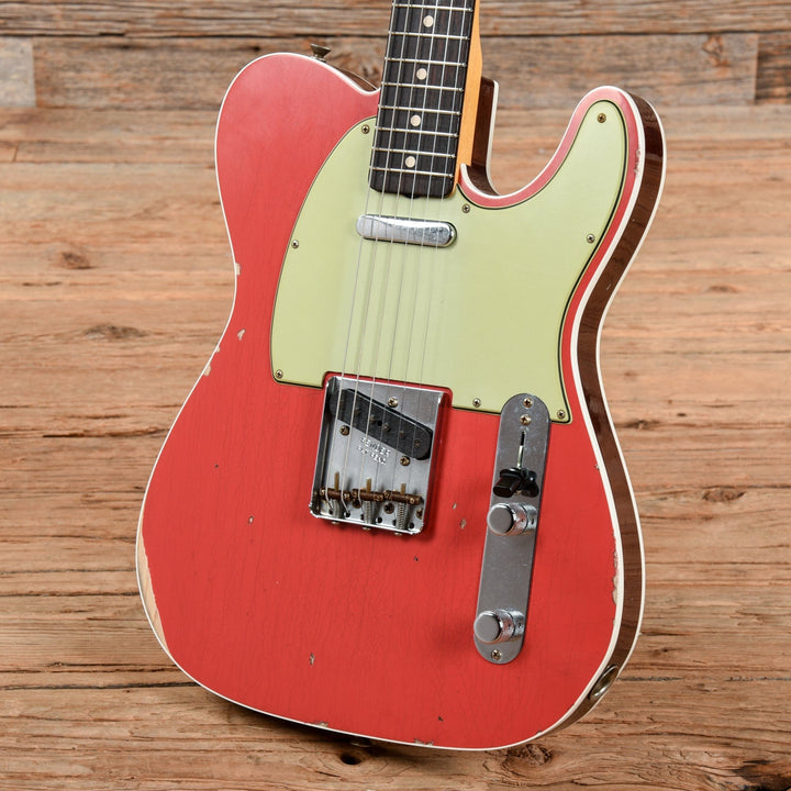 Red Tele Custom Fender Custom Shop '60 Custom Telecaster Relic Aged Fiesta Red ...