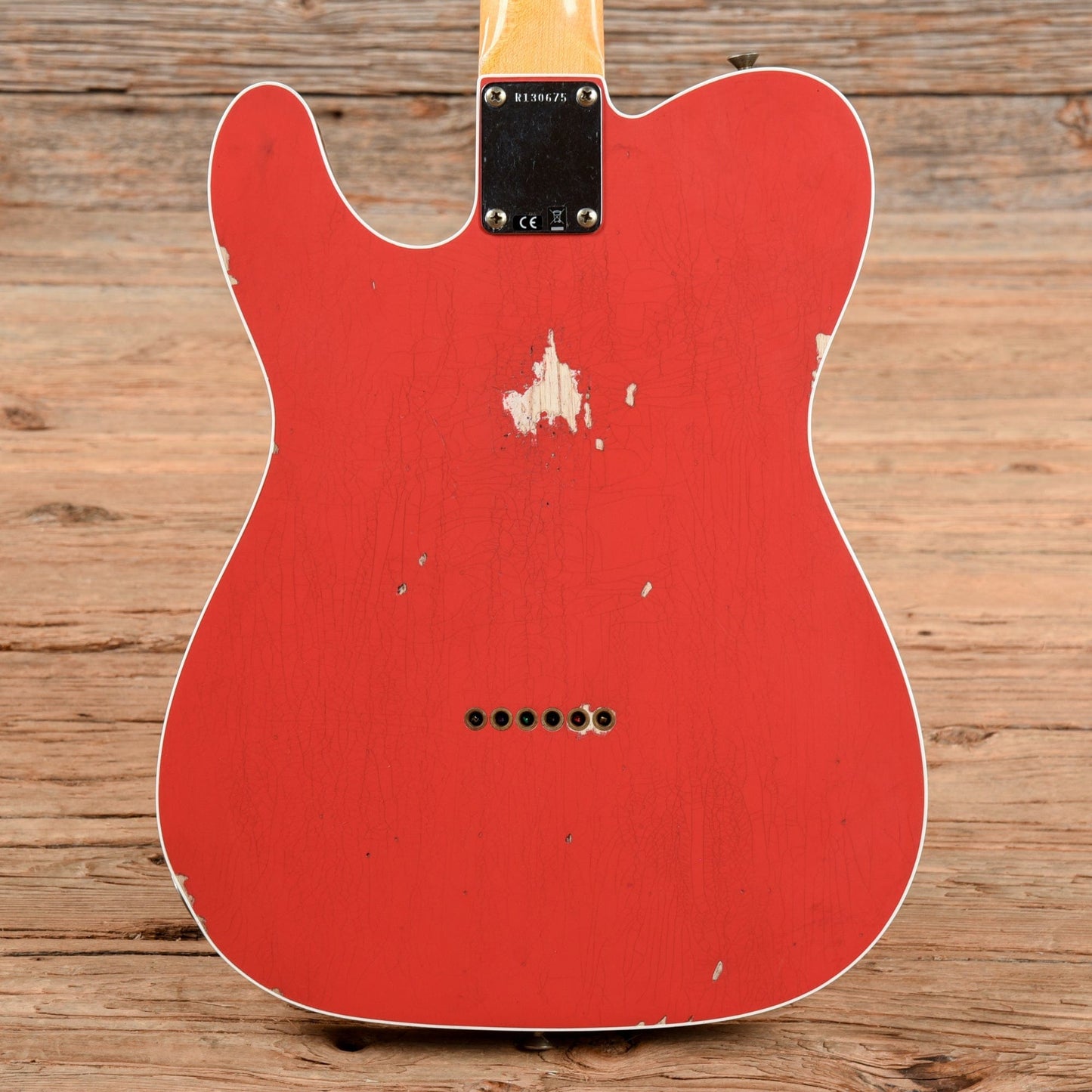 Fender Custom Shop '60 Custom Telecaster Relic Aged Fiesta Red Electric Guitars / Solid Body