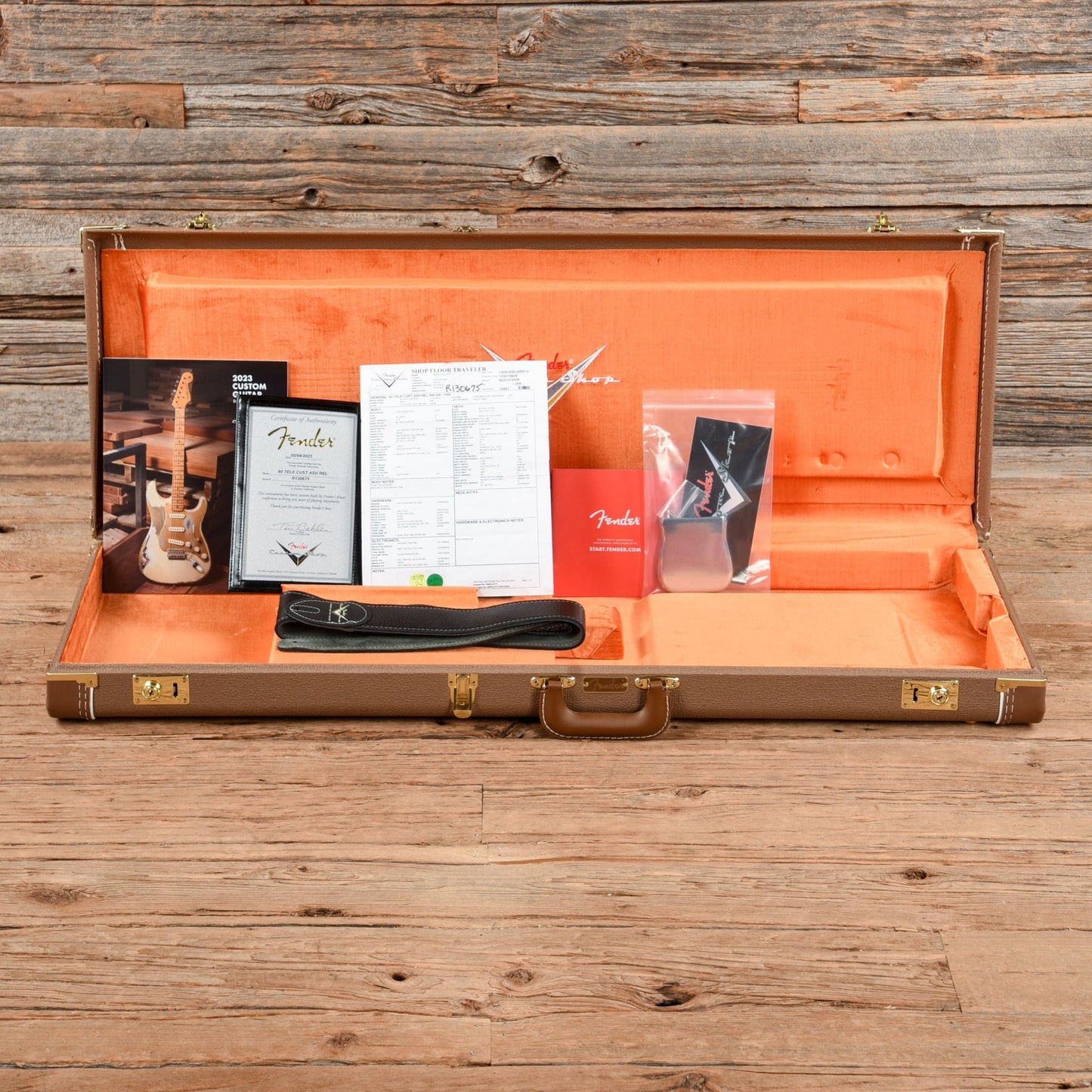 Fender Custom Shop '60 Custom Telecaster Relic Aged Fiesta Red Electric Guitars / Solid Body