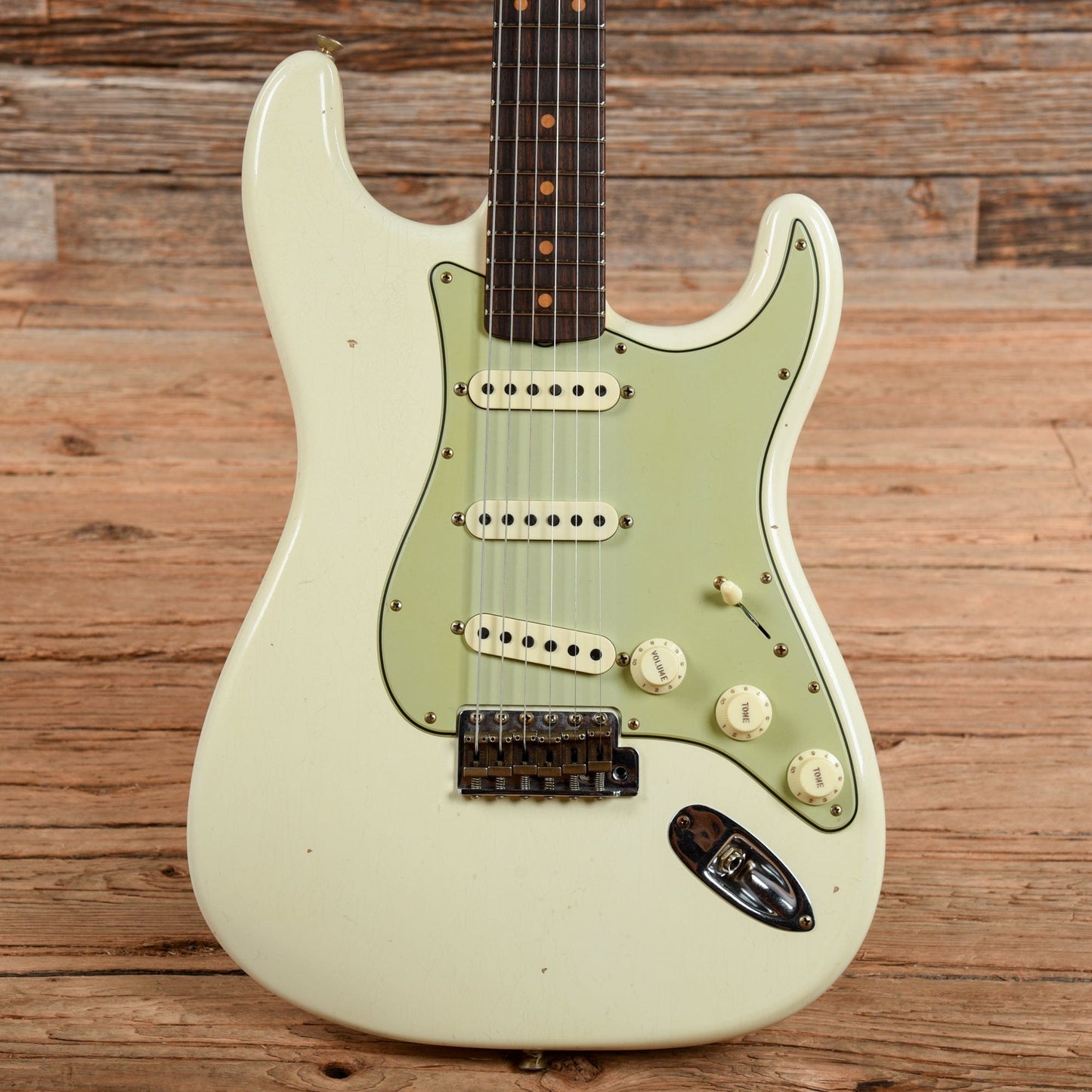 Fender Custom Shop '60 Reissue Stratocaster Journeyman Relic Aged Olympic White 2023 Electric Guitars / Solid Body