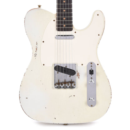 Fender Custom Shop 60's Telecaster Heavy Relic Aged Olympic White Electric Guitars / Solid Body