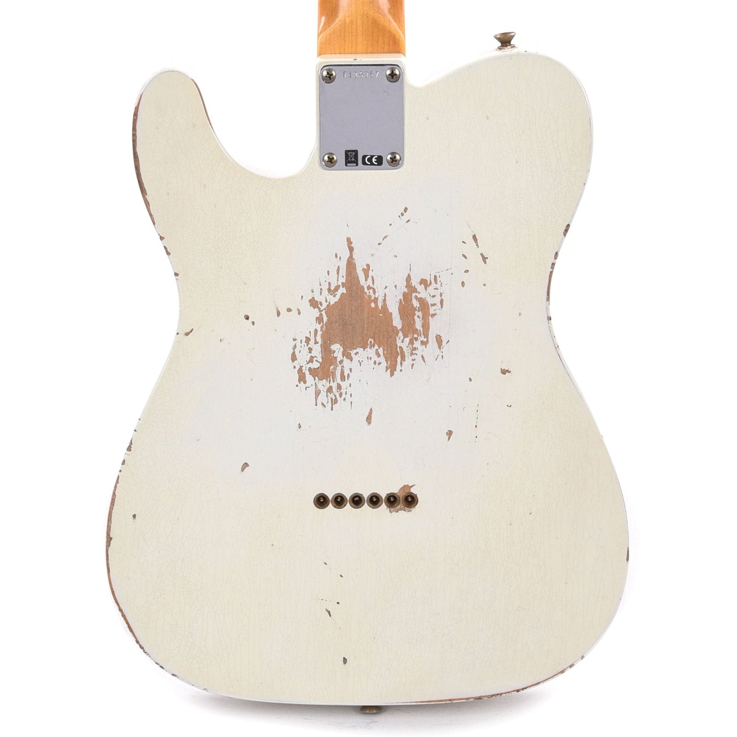 Fender Custom Shop 60's Telecaster Heavy Relic Aged Olympic White Electric Guitars / Solid Body