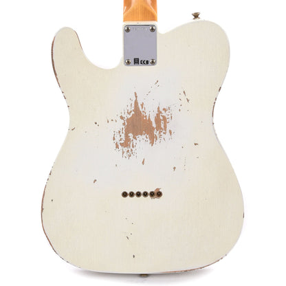 Fender Custom Shop 60's Telecaster Heavy Relic Aged Olympic White Electric Guitars / Solid Body