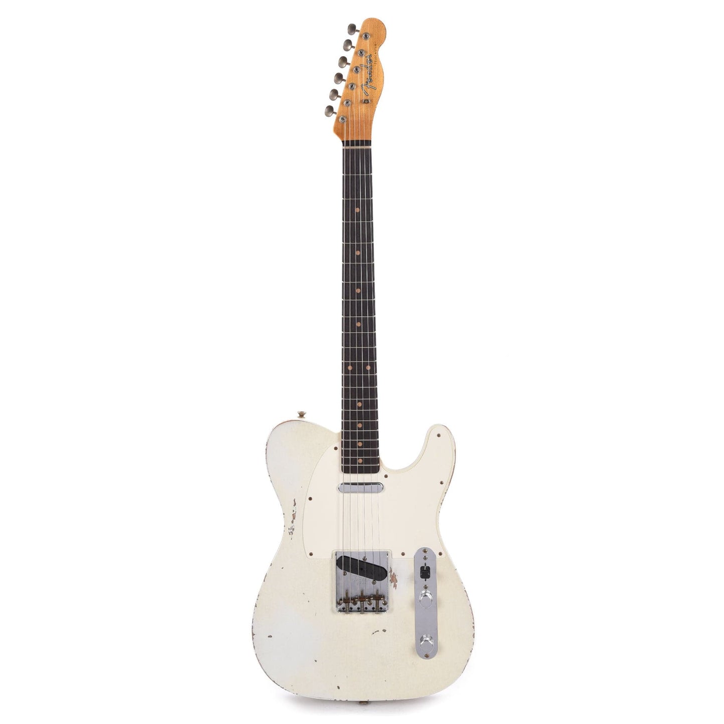 Fender Custom Shop 60's Telecaster Heavy Relic Aged Olympic White Electric Guitars / Solid Body