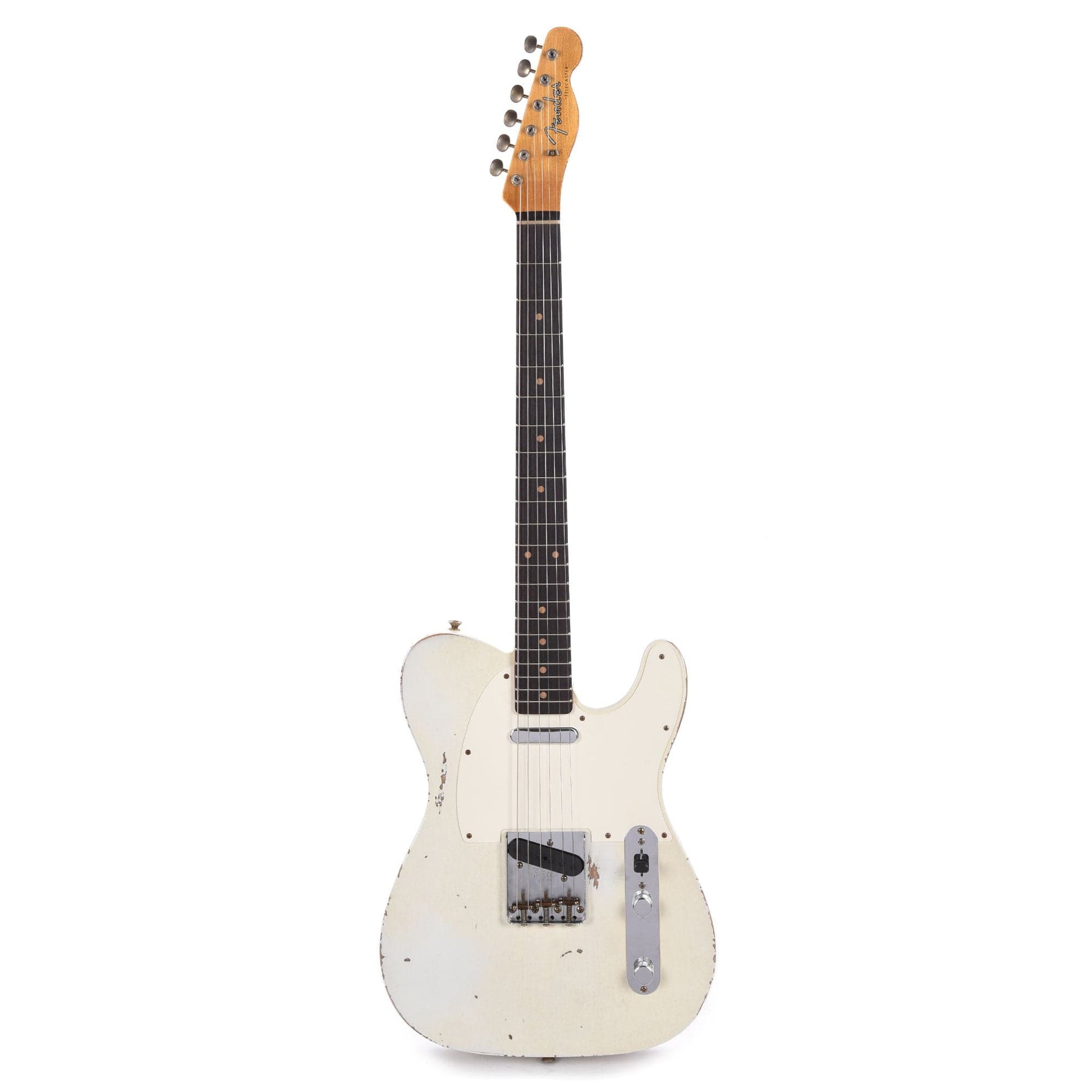 Fender Custom Shop 60's Telecaster Heavy Relic Aged Olympic White Electric Guitars / Solid Body
