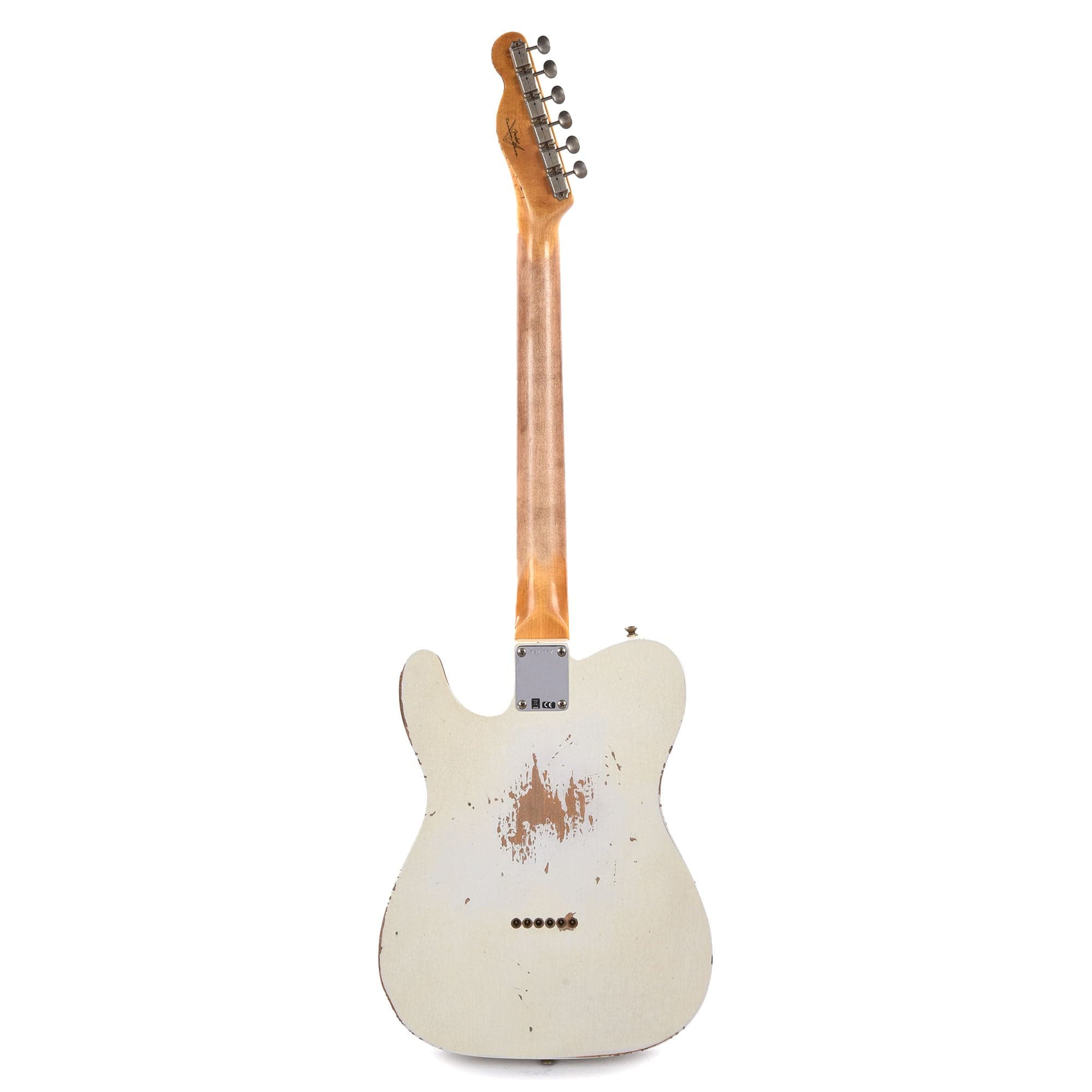 Fender Custom Shop 60's Telecaster Heavy Relic Aged Olympic White Electric Guitars / Solid Body