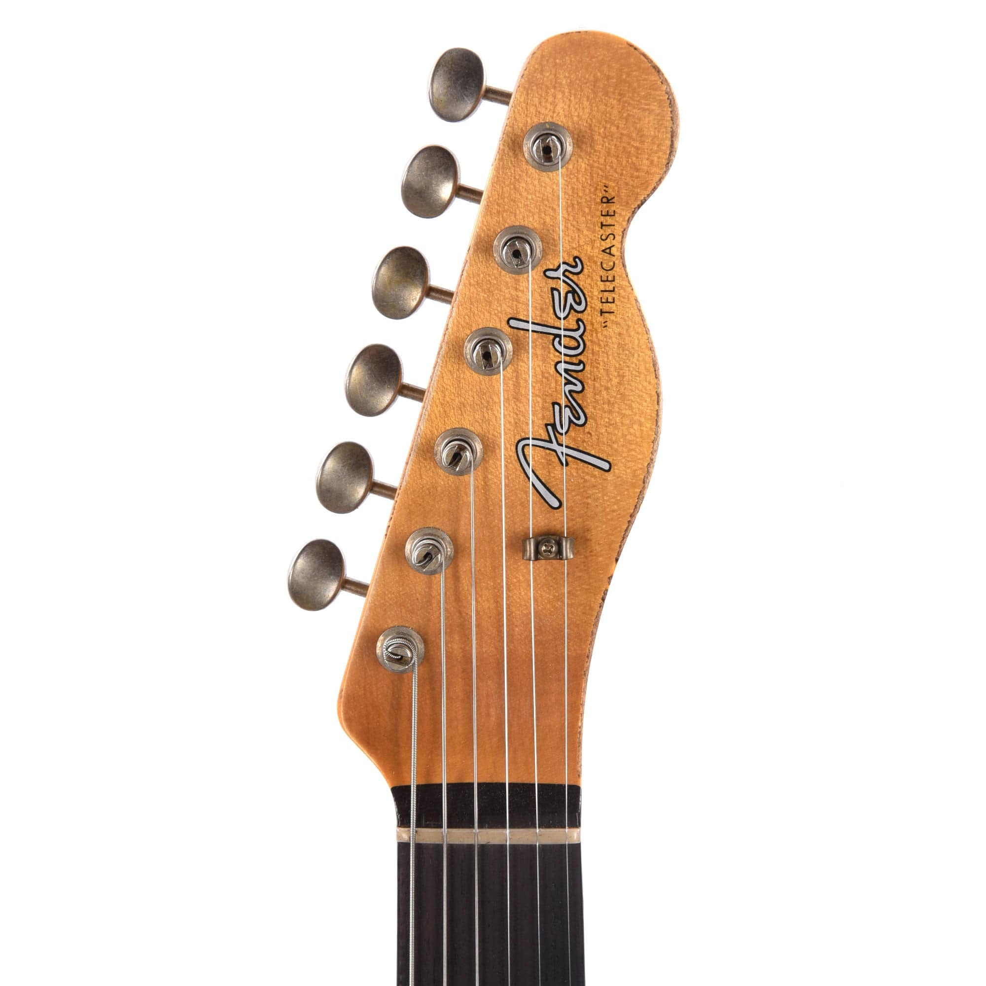 Fender Custom Shop 60's Telecaster Heavy Relic Aged Olympic White Electric Guitars / Solid Body