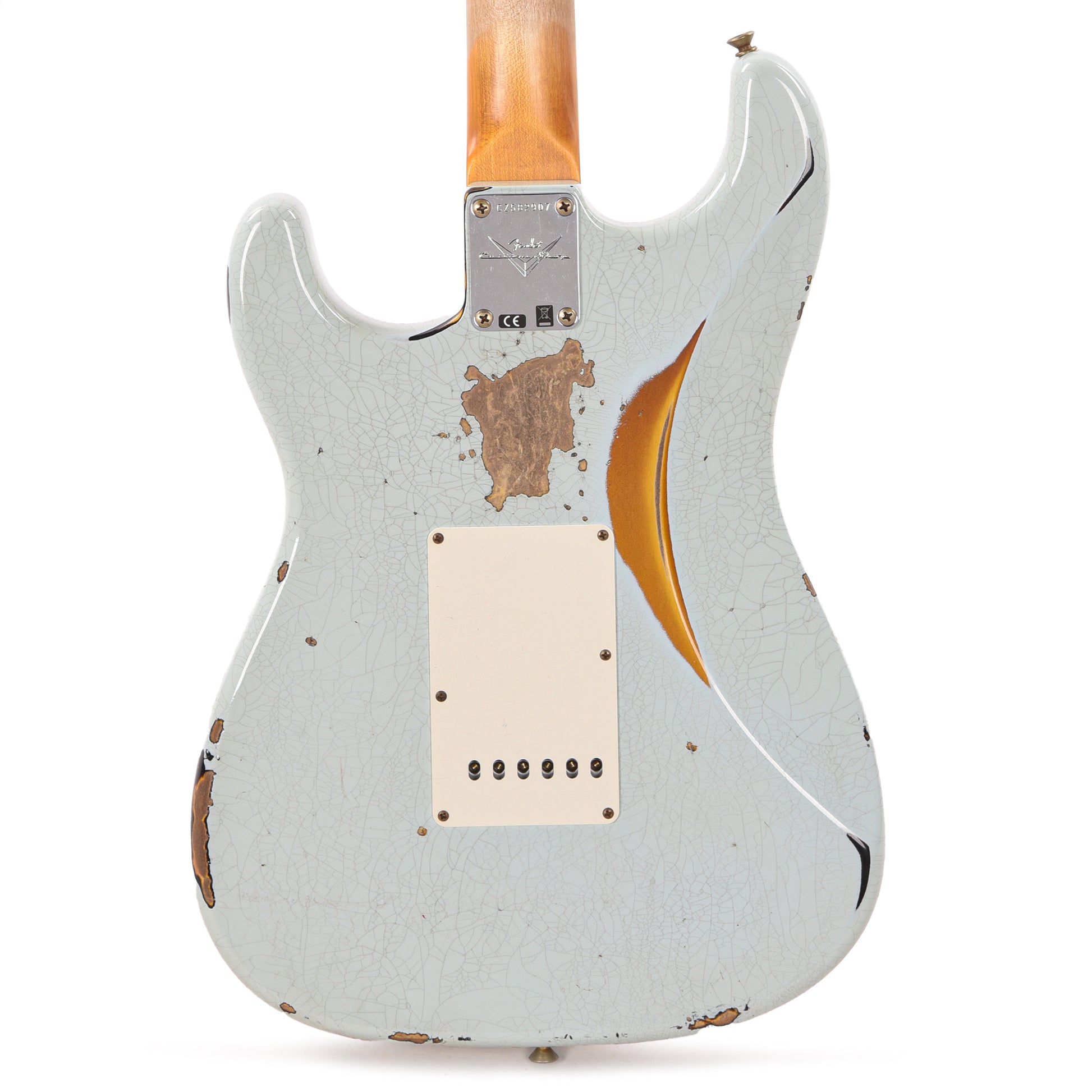 Fender Custom Shop '60 Stratocaster Heavy Relic Aged Sonic Blue Over 3-Color Sunburst Electric Guitars / Solid Body