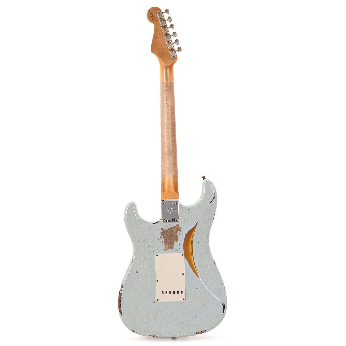 Fender Custom Shop '60 Stratocaster Heavy Relic Aged Sonic Blue Over 3-Color Sunburst Electric Guitars / Solid Body