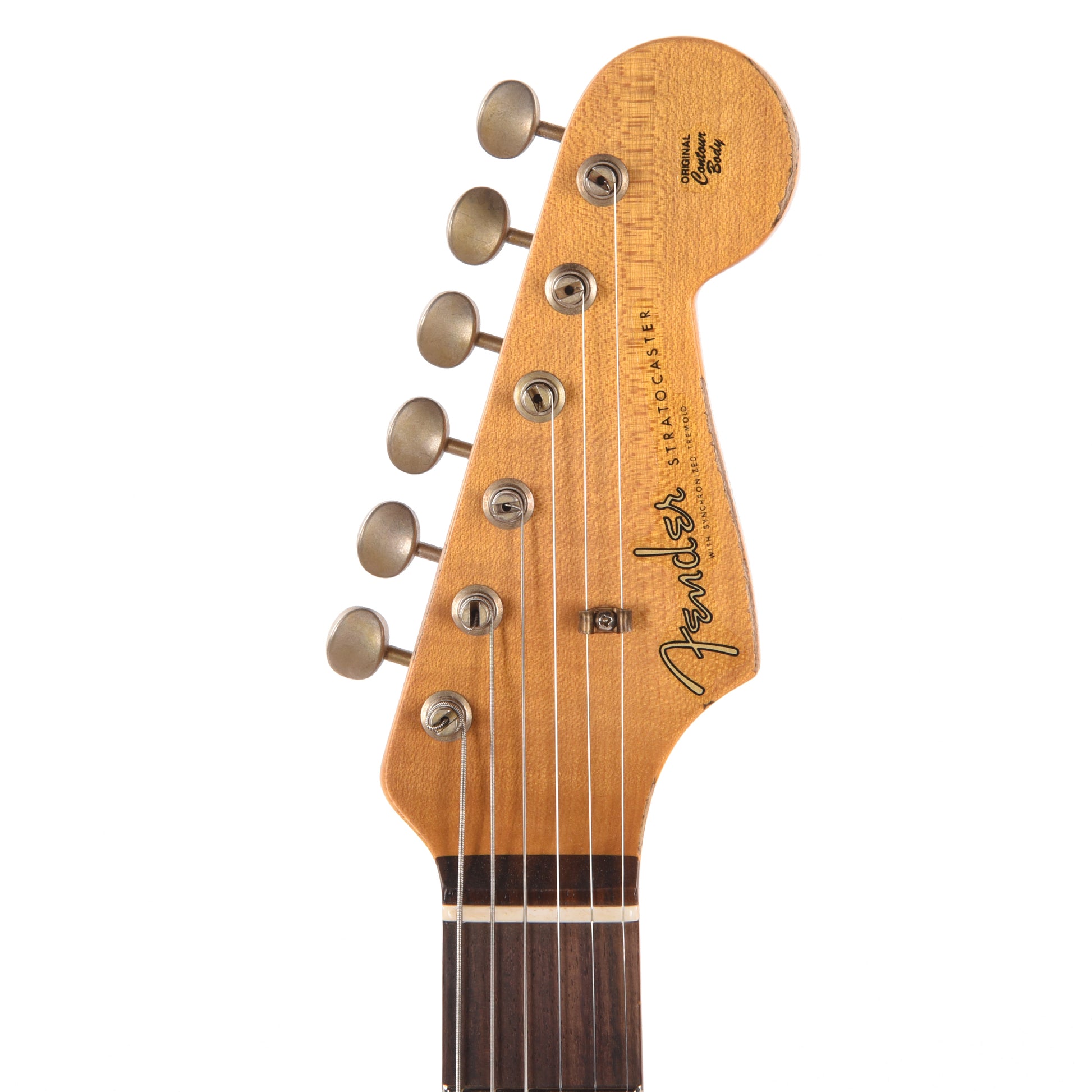 Fender Custom Shop '60 Stratocaster Heavy Relic Aged Sonic Blue Over 3-Color Sunburst Electric Guitars / Solid Body
