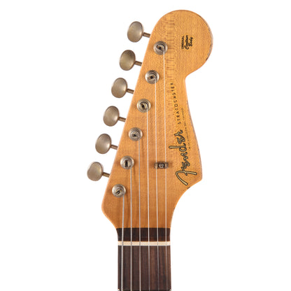 Fender Custom Shop '60 Stratocaster Heavy Relic Aged Sonic Blue Over 3-Color Sunburst Electric Guitars / Solid Body