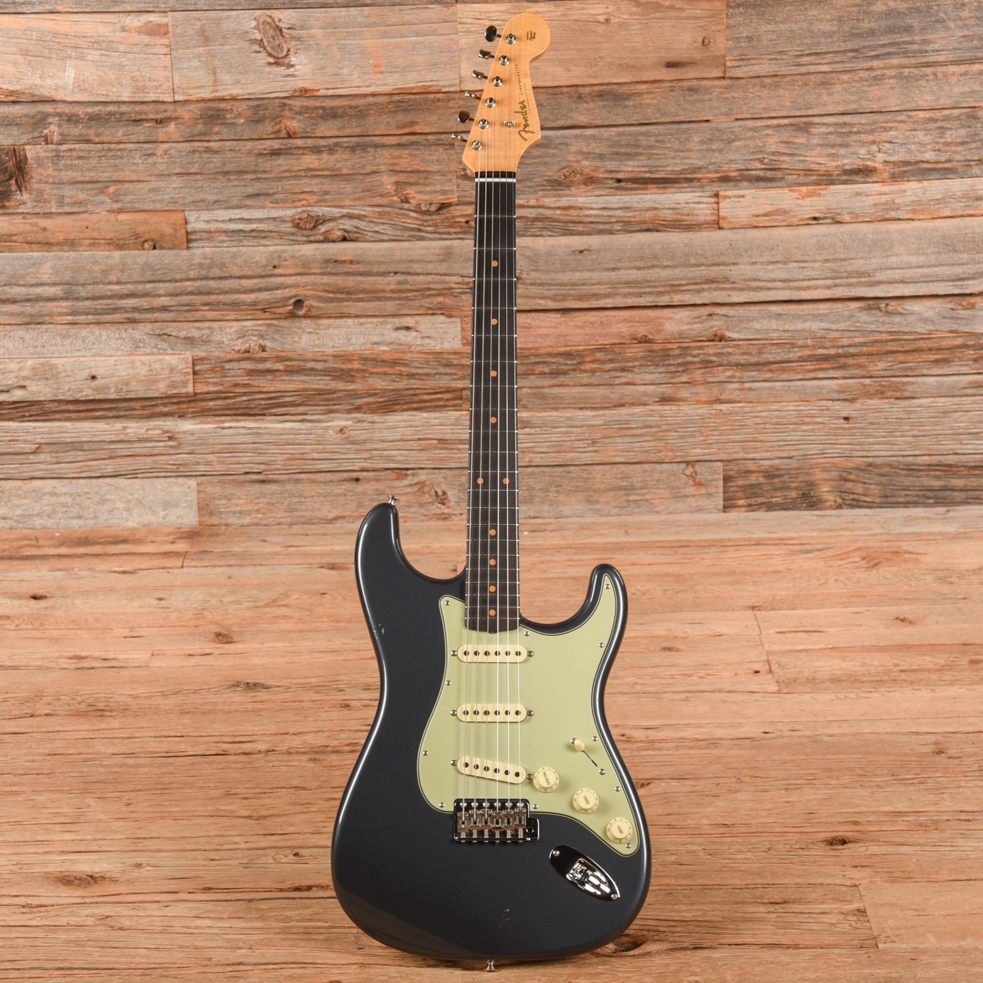 Fender Custom Shop '60 Stratocaster Journeyman Relic Charcoal Frost Metallic 2024 Electric Guitars / Solid Body