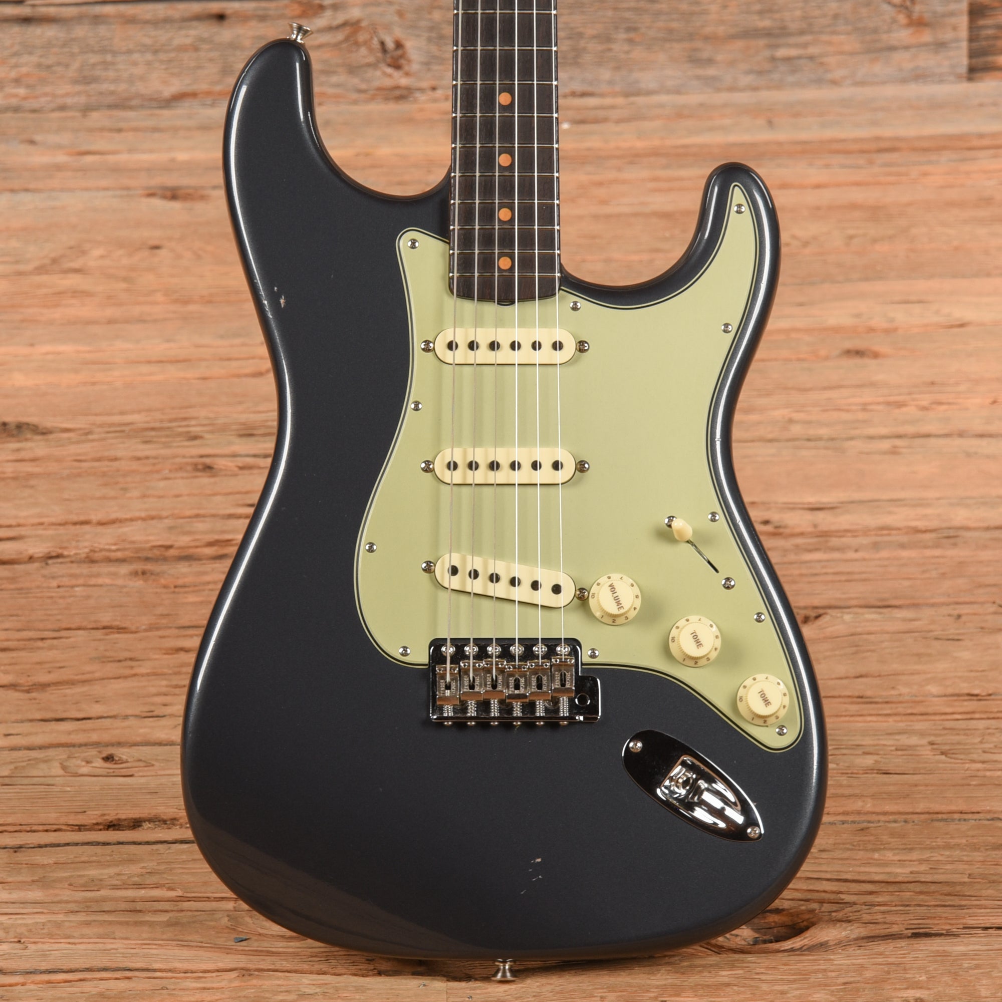 Fender Custom Shop '60 Stratocaster Journeyman Relic Charcoal Frost Metallic 2024 Electric Guitars / Solid Body