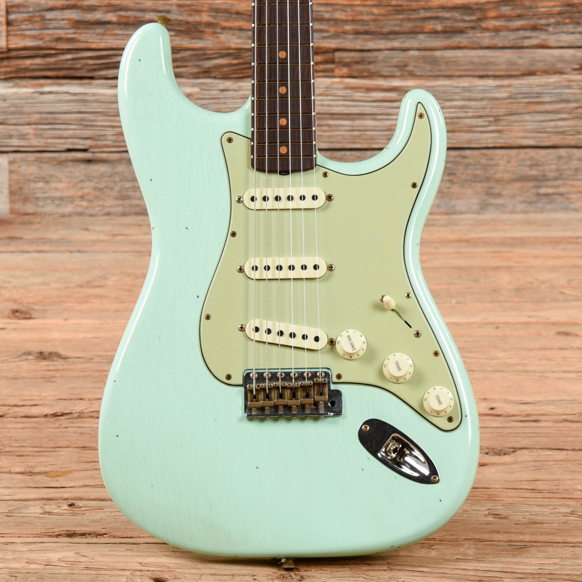 Fender Custom Shop '60 Stratocaster Journeyman Relic Faded Surf Green 2022 Electric Guitars / Solid Body