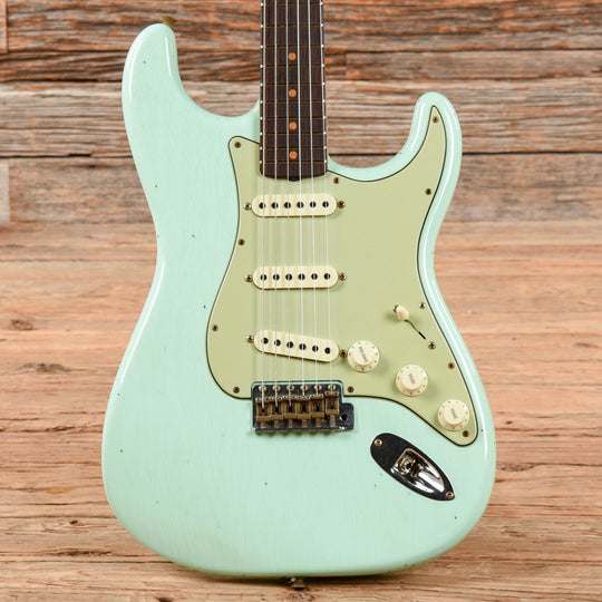 Fender Custom Shop '60 Stratocaster Journeyman Relic Faded Surf Green 2022 Electric Guitars / Solid Body