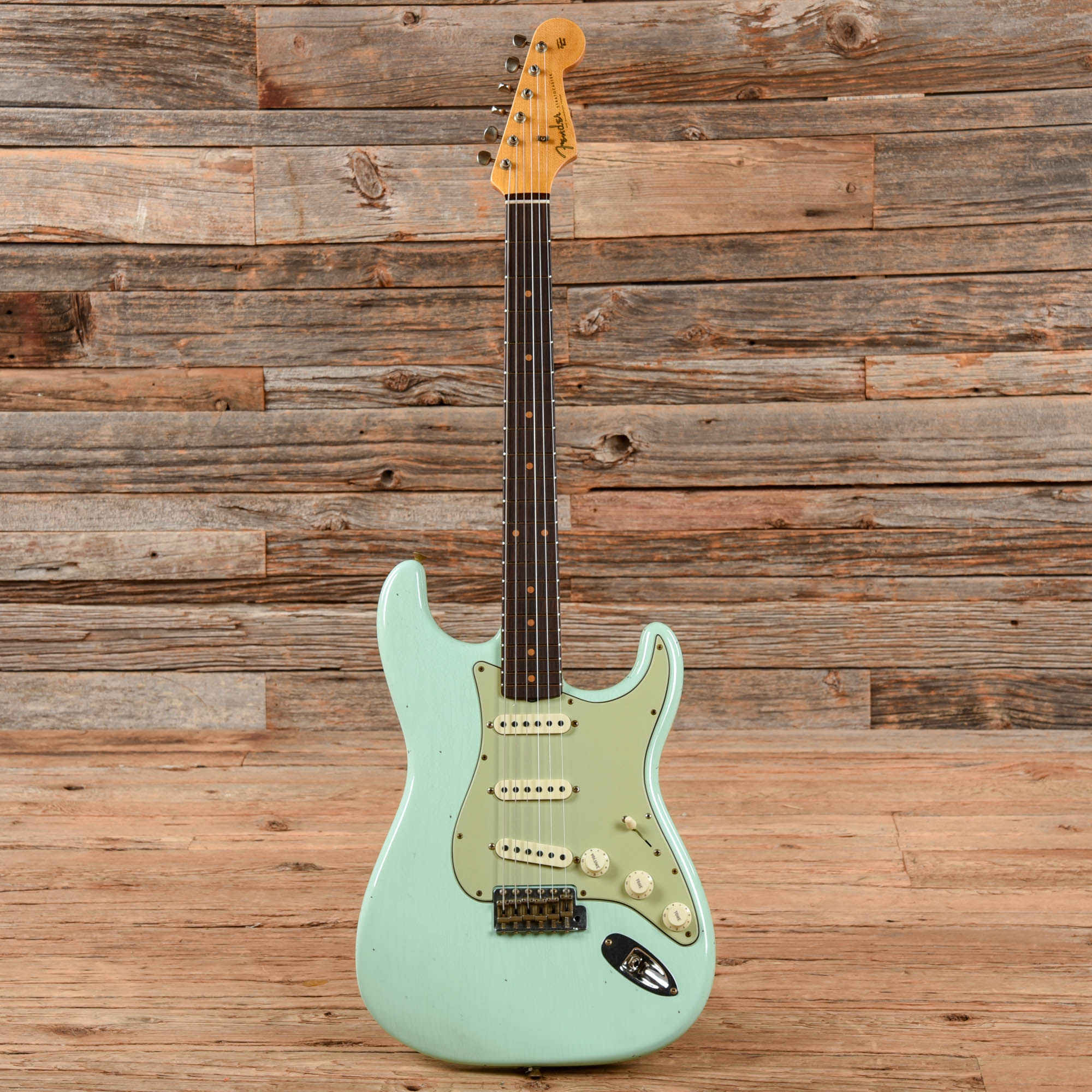 Fender Custom Shop '60 Stratocaster Journeyman Relic Faded Surf Green 2022 Electric Guitars / Solid Body