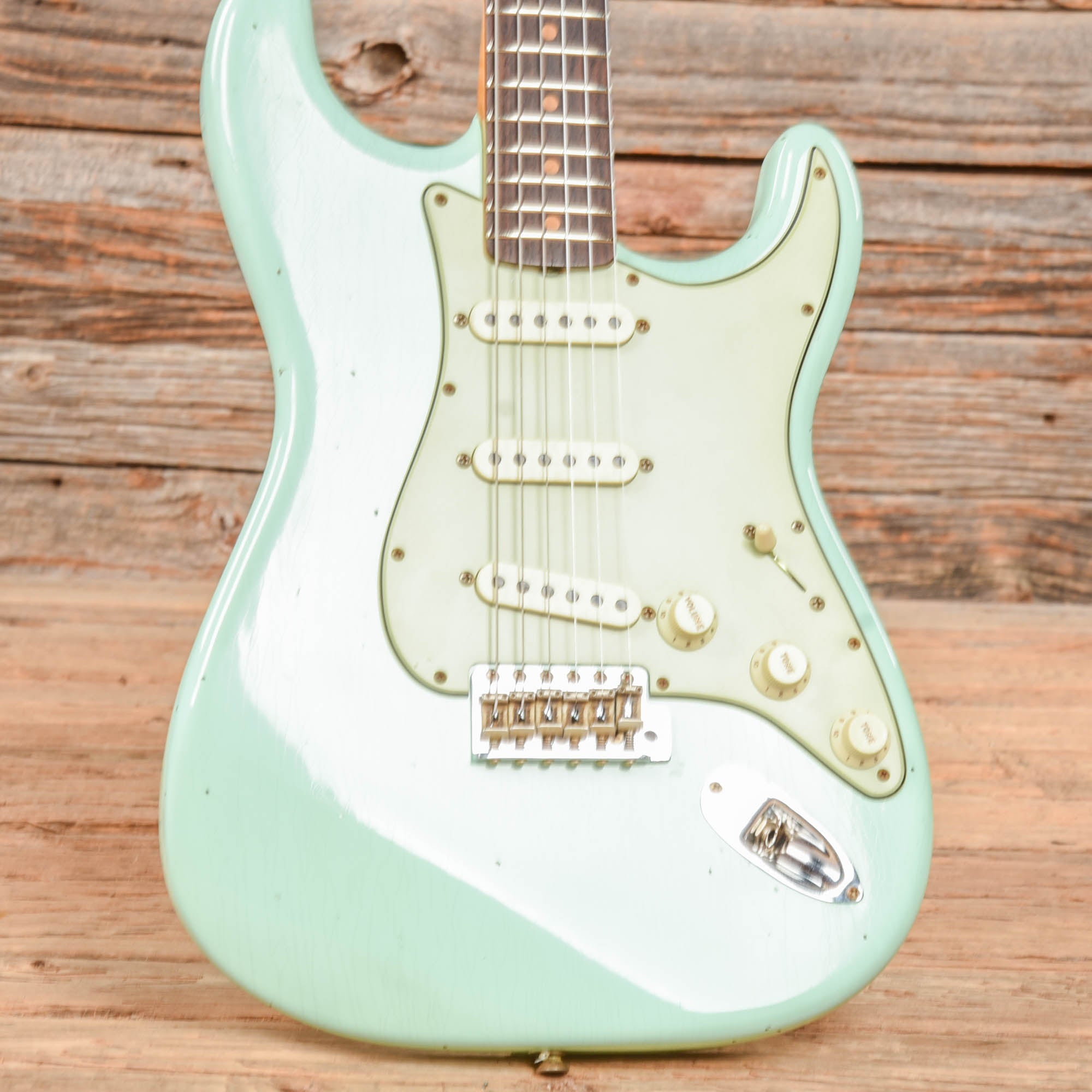Fender Custom Shop '60 Stratocaster Journeyman Relic Faded Surf Green 2022 Electric Guitars / Solid Body