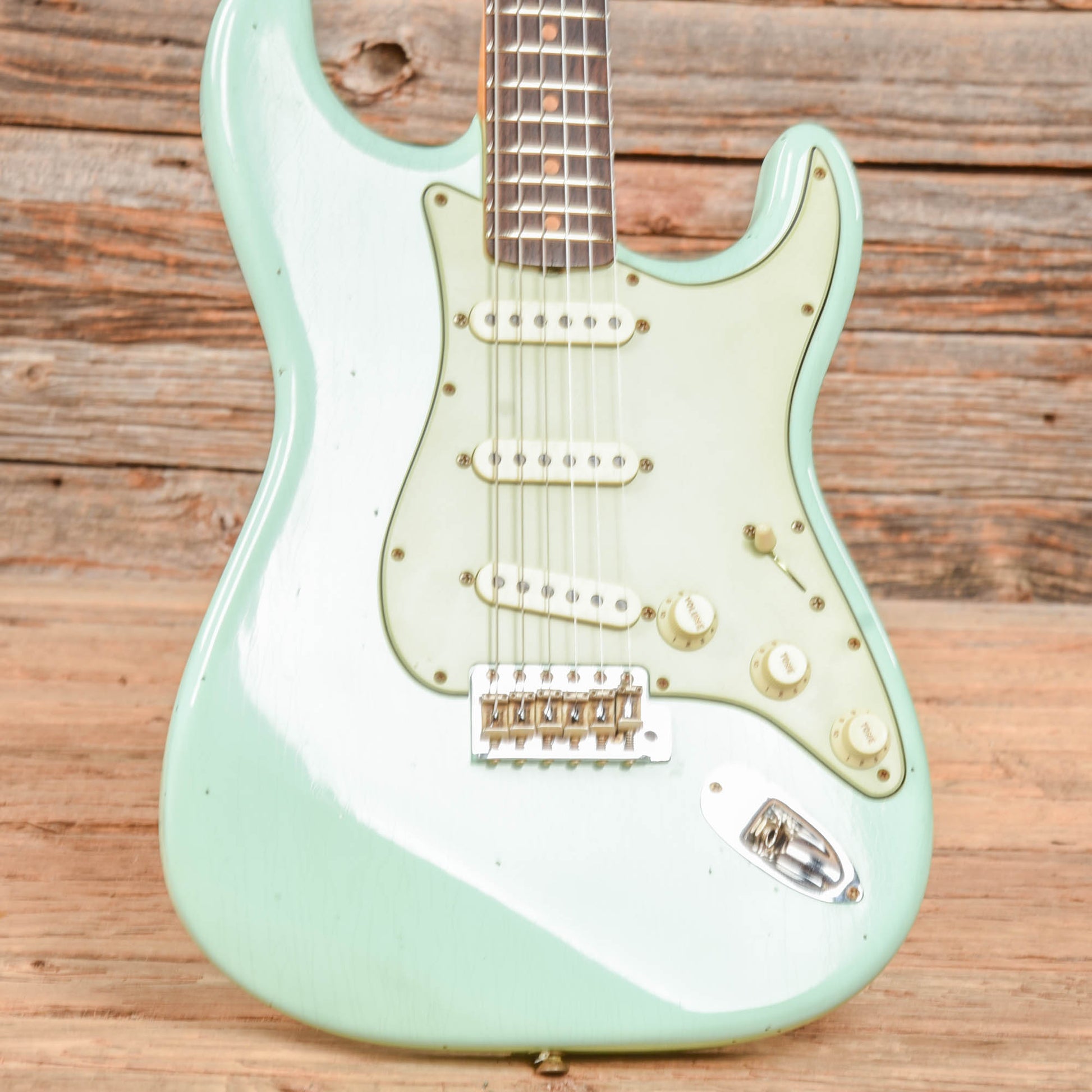 Fender Custom Shop '60 Stratocaster Journeyman Relic Faded Surf Green 2022 Electric Guitars / Solid Body