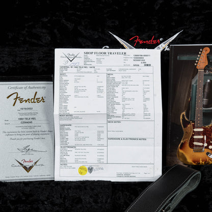 Fender Custom Shop '60 Telecaster Relic Aged White Blonde 2022 Electric Guitars / Solid Body