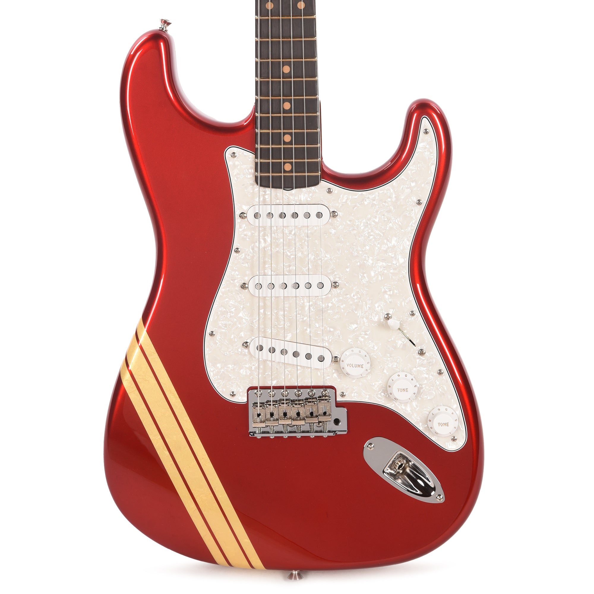 Fender Custom Shop '60s Gold Leaf Competition Stratocaster NOS Candy Apple Red Apprentice Built by Dan Gonzalez Electric Guitars / Solid Body