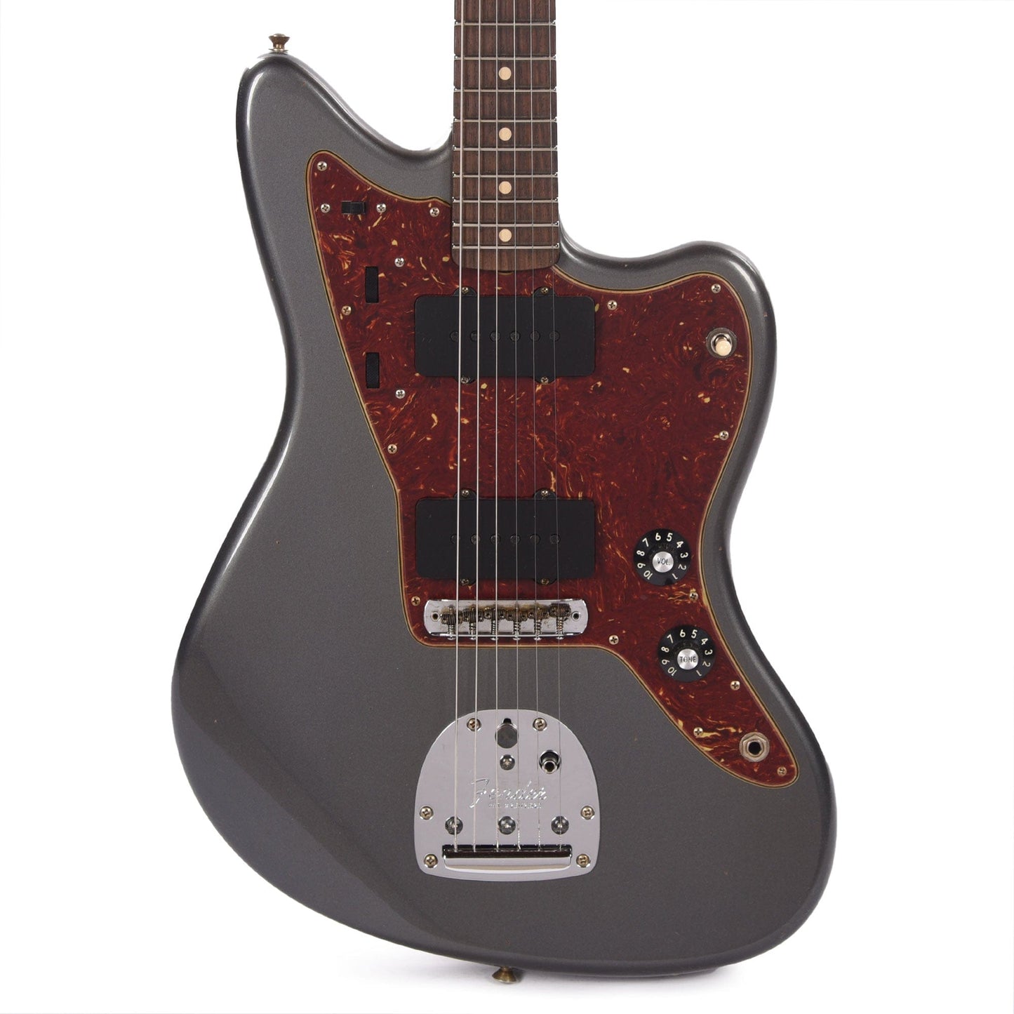 Fender Custom Shop '60s Jazzmaster "Chicago Special" Journeyman Aged Charcoal Frost Metallic w/Roasted Neck Electric Guitars / Solid Body