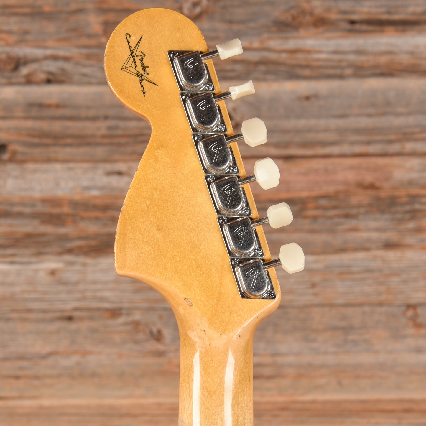 Fender Custom Shop '60s Mustang Heavy Relic Capri Orange Competition Electric Guitars / Solid Body