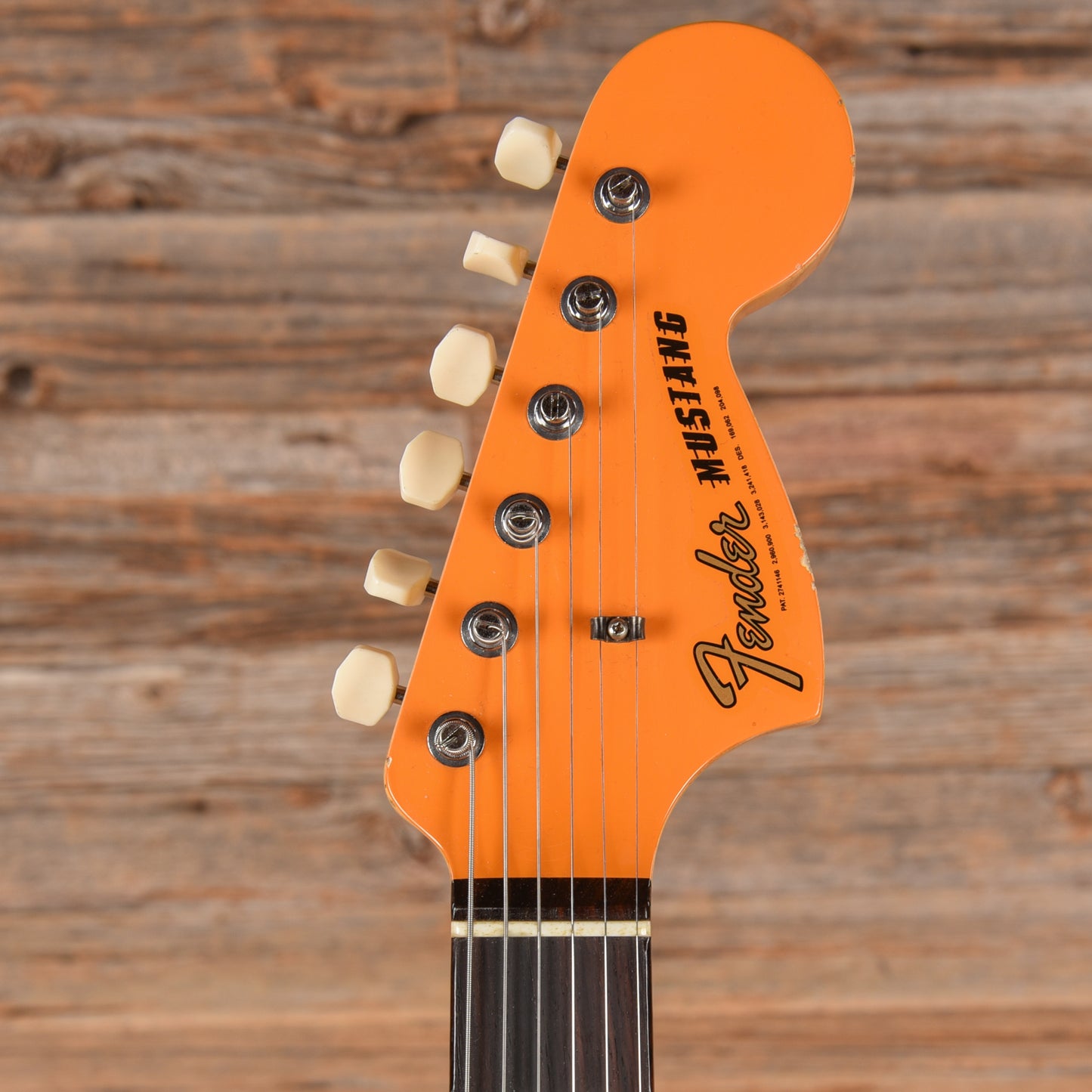 Fender Custom Shop '60s Mustang Heavy Relic Capri Orange Competition Electric Guitars / Solid Body