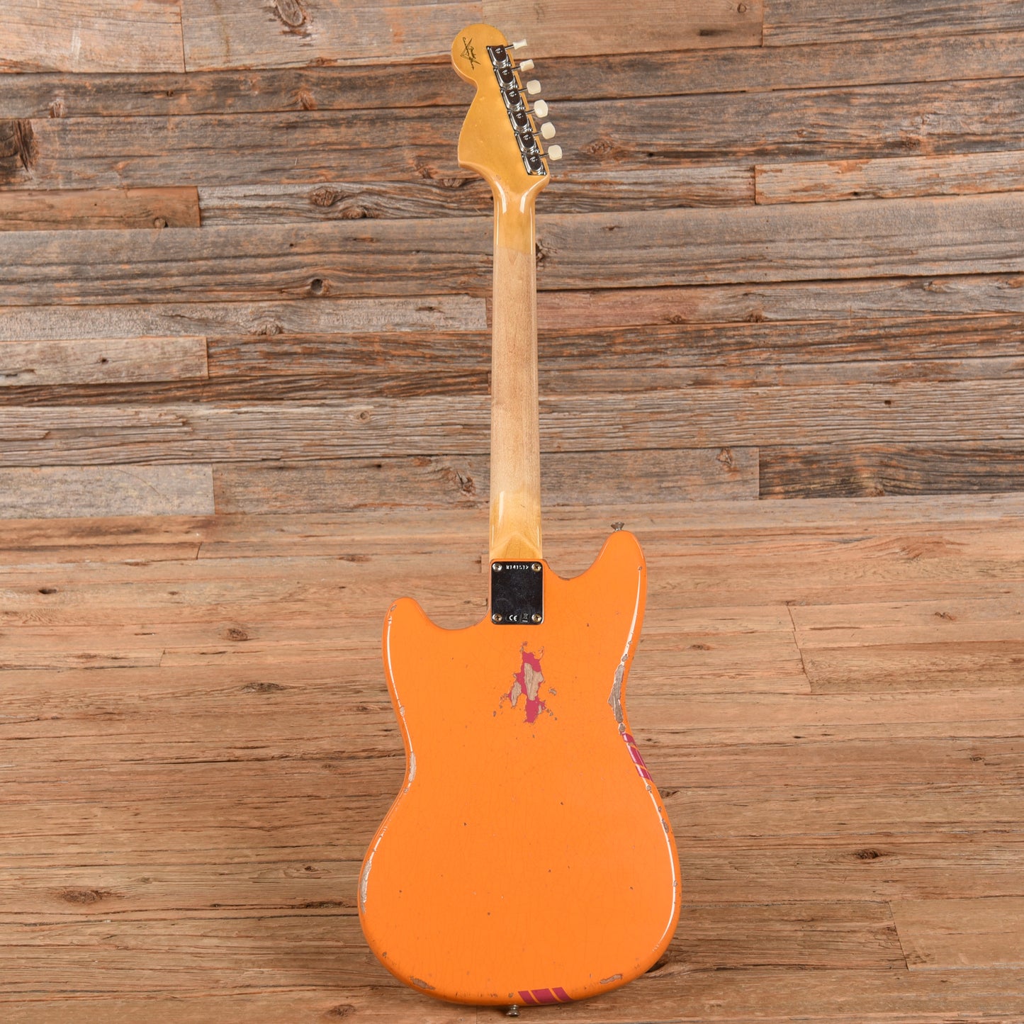 Fender Custom Shop '60s Mustang Heavy Relic Capri Orange Competition Electric Guitars / Solid Body