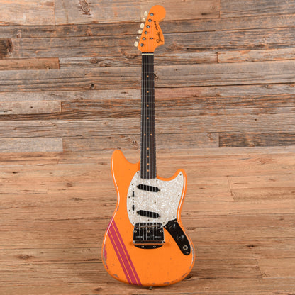 Fender Custom Shop '60s Mustang Heavy Relic Capri Orange Competition Electric Guitars / Solid Body