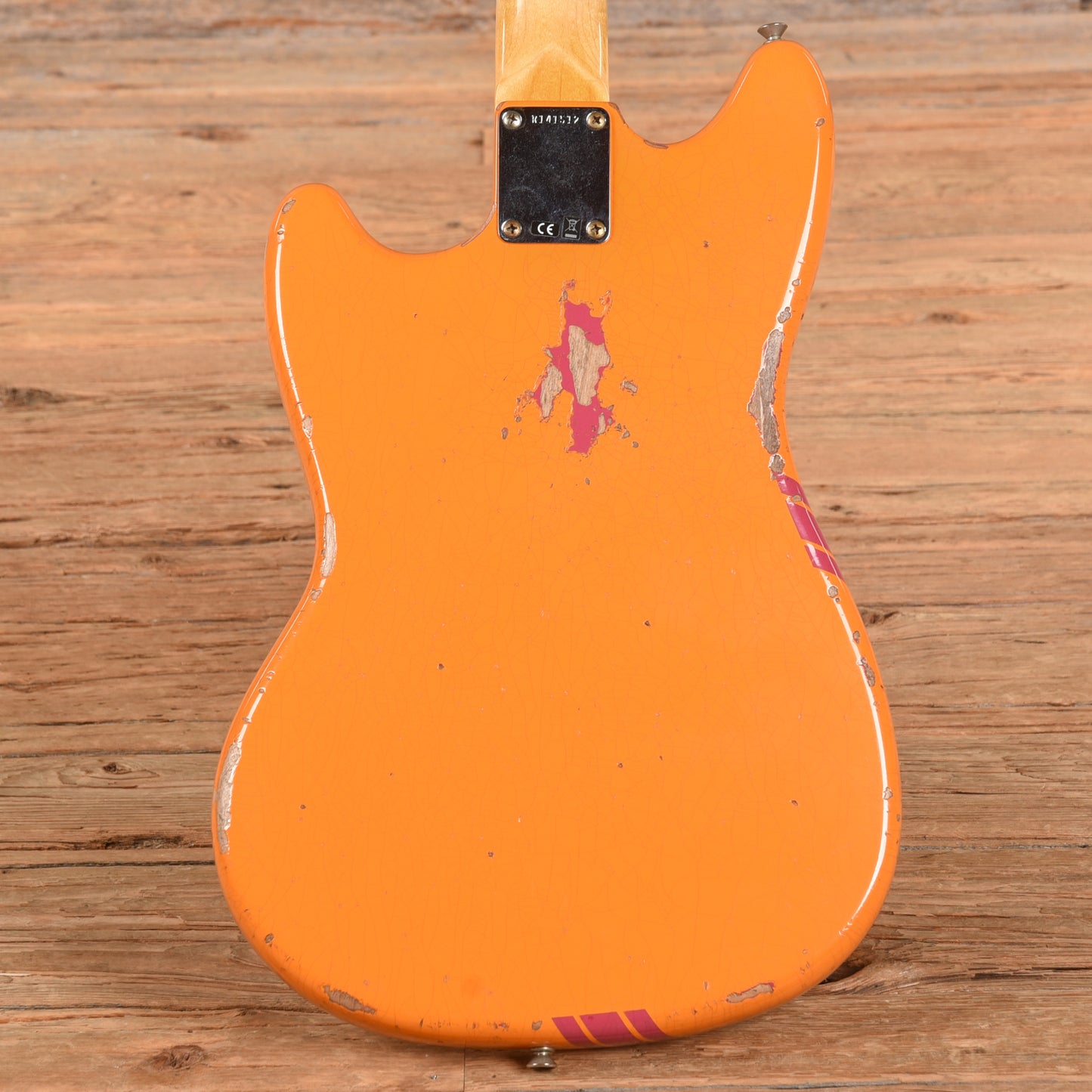 Fender Custom Shop '60s Mustang Heavy Relic Capri Orange Competition Electric Guitars / Solid Body