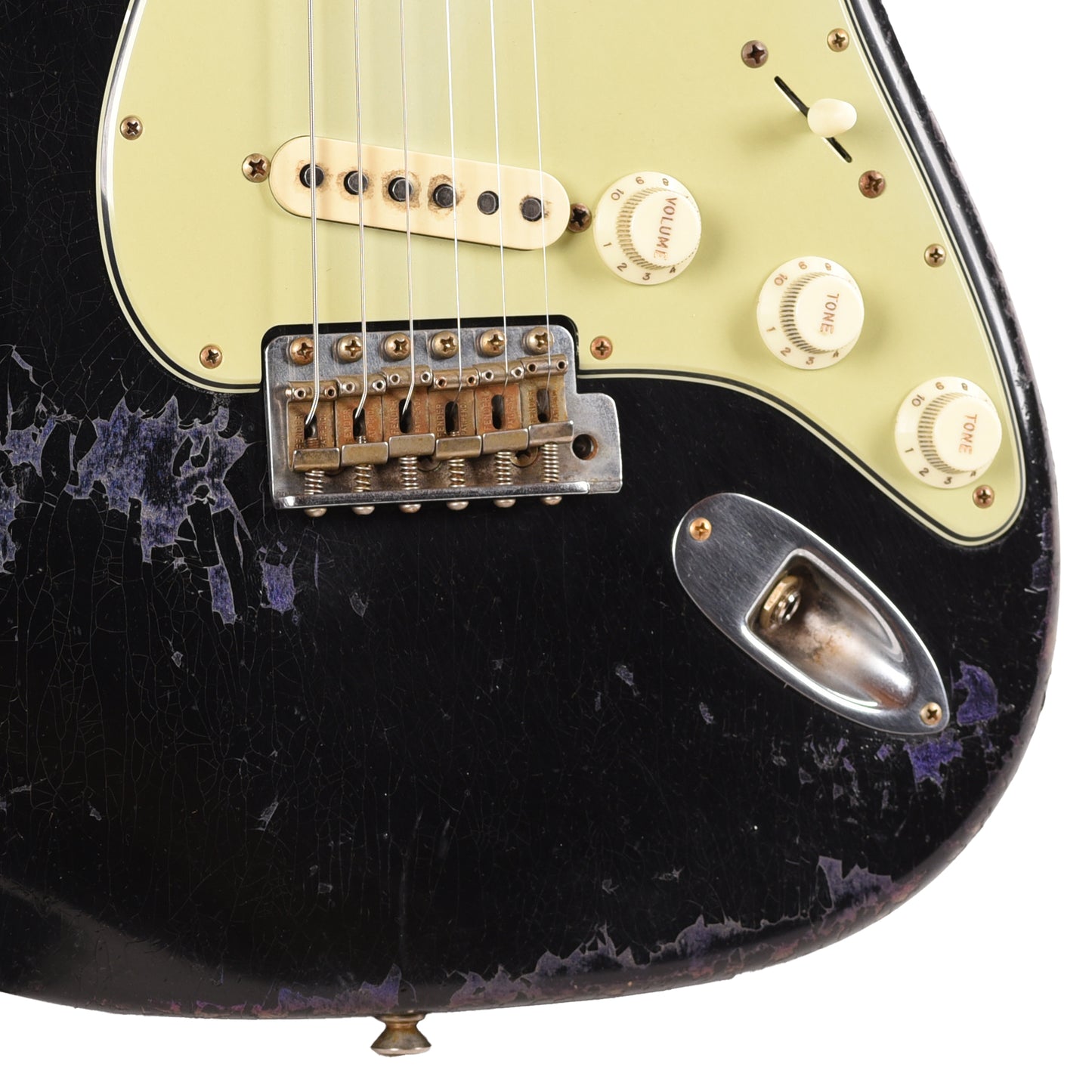 Fender Custom Shop '60s Stratocaster Black over Chameleon Heavy Relic Master Built by Dale Wilson w/Josefina Hand-Wound PIckups Electric Guitars / Solid Body
