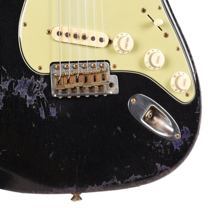 Fender Custom Shop '60s Stratocaster Black over Chameleon Heavy Relic Master Built by Dale Wilson w/Josefina Hand-Wound PIckups Electric Guitars / Solid Body