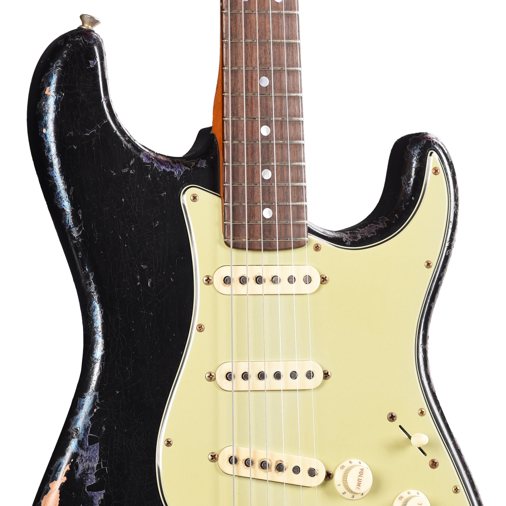 Fender Custom Shop '60s Stratocaster Black over Chameleon Heavy Relic Master Built by Dale Wilson w/Josefina Hand-Wound PIckups Electric Guitars / Solid Body