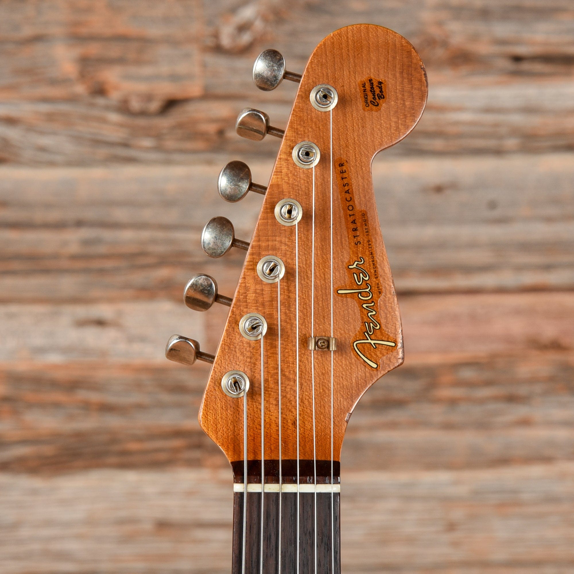 Fender Custom Shop 61 Stratocaster Heavy Relic Black Over Sunburst Electric Guitars / Solid Body